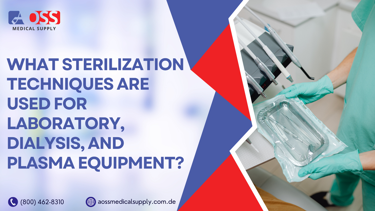 Sterilization Techniques Used for Laboratory, Dialysis, and Plasma Equipment – A healthcare professional handling sterilized medical tools in a clinical setting. 