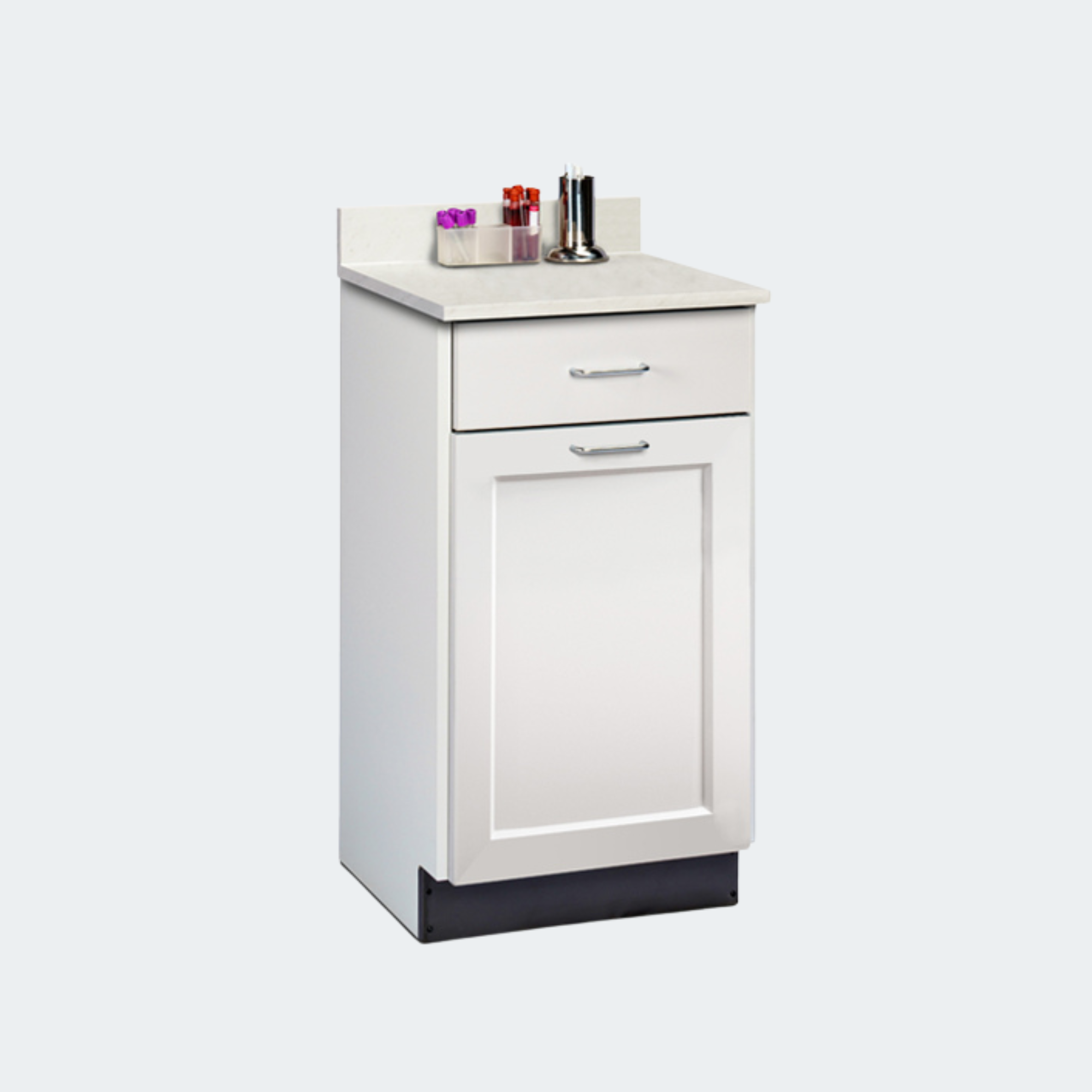 18" Fashion Finish, Treatment Cabinet with 1 Drawer and 1 Door