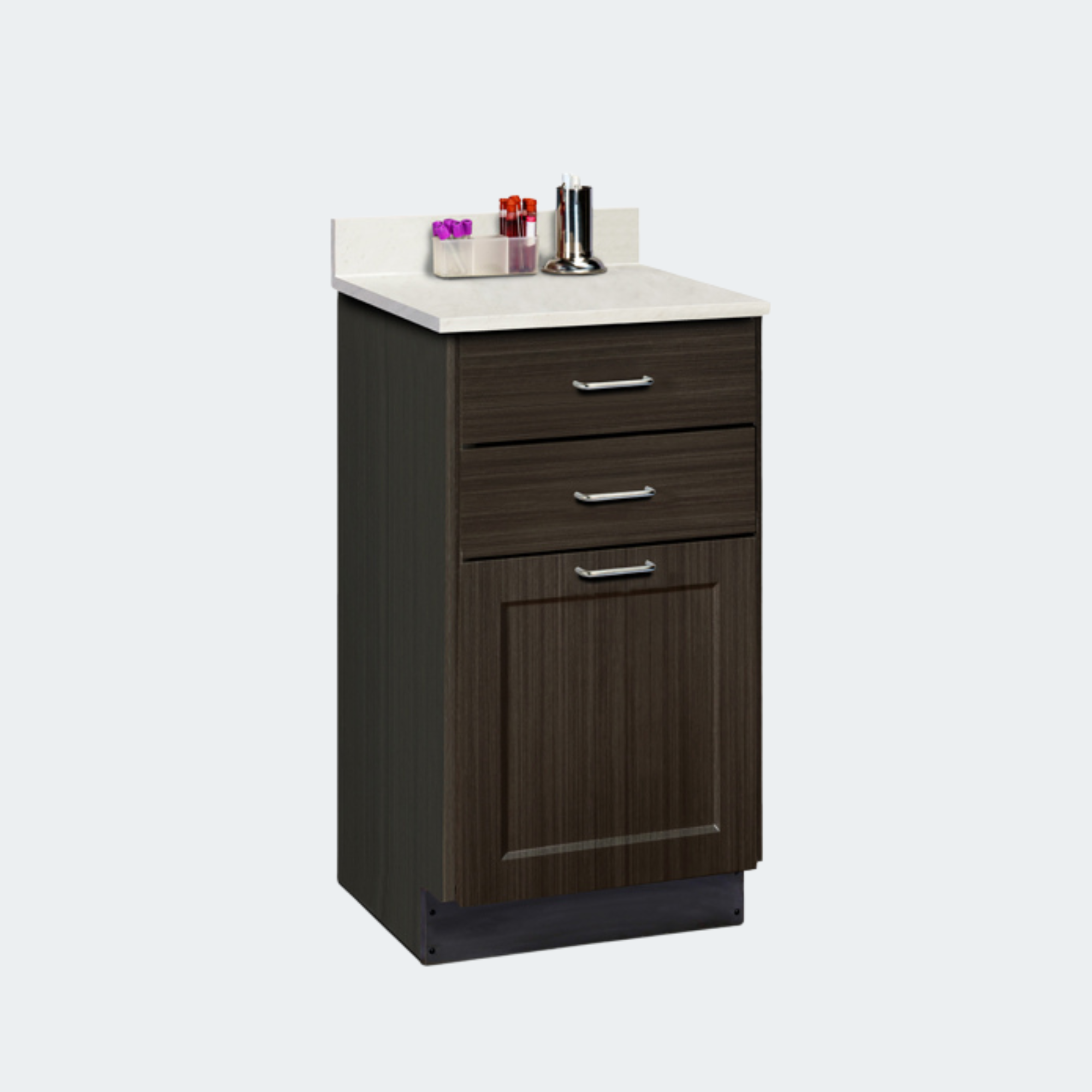 18" Fashion Finish, Treatment Cabinet with 2 Drawers and 1 Door