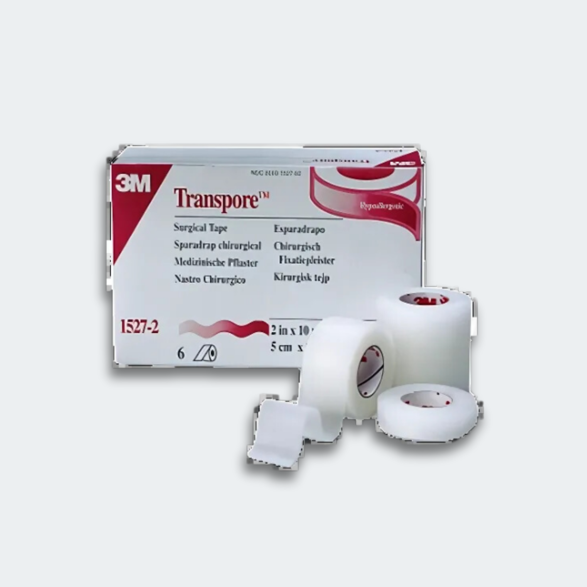 A latex-free, hypoallergenic, transparent and perforated plastic tape that offers strong adhesion. Transpore tape is easy to tear into very thin strips, and is easy to use even with gloves.

This plastic tape is transparent, perforated polyethylene film with easy bi-directional tear, strong adhesion, and is hypoallergenic. It allows visualization of the skin. Transpore™ tape is easy to tear into very thin strips and is easy to use even with gloves. For securing tubing and dressings that need to be monitored