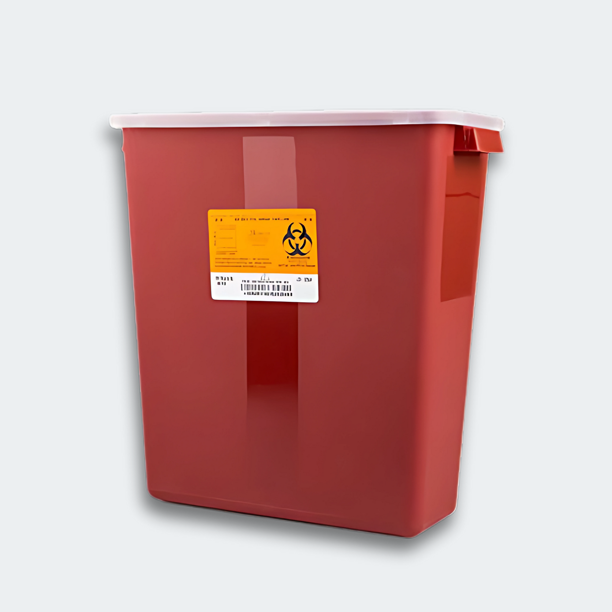 Red
Capacity: 3 Gallon
Dimensions: 12.5W x 6D x 13.5H Inch
Puncture Resistant - Strong polypropylene containers meet or exceed industry standards.
Autoclave/Incinerator Safe - When burned properly, containers emit only carbon dioxide and water.
Maximum Container Volume - Horizontal drops allow full utilization of capacity to the fill-line.
Stackable - Convenient, economical shipping and storage.
Translucent Lid - Quick visual identification of fill level.
Locking Lid - Ensures safe transport.
Single Use
Not