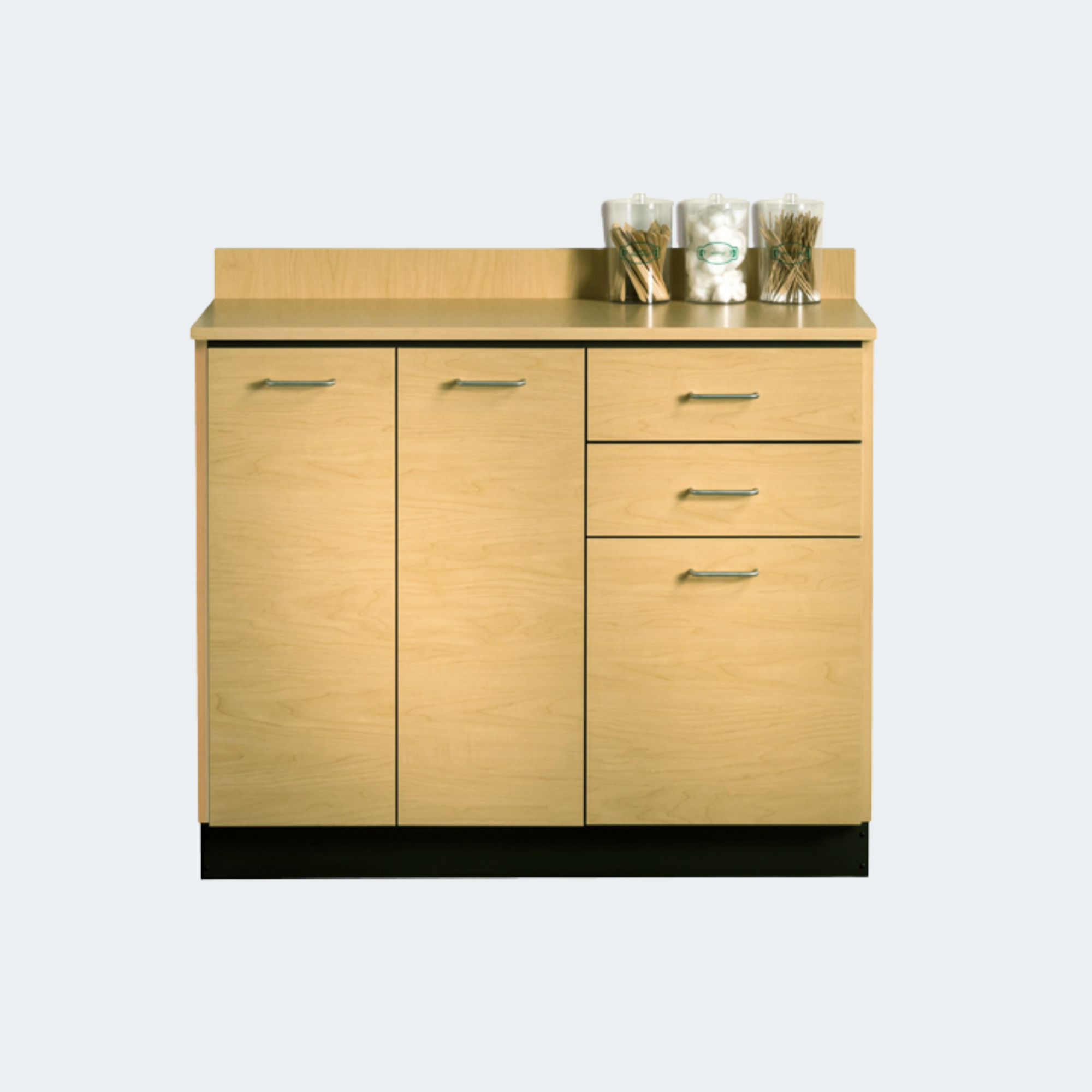 42" Base Cabinet with 3 Doors and 2 Drawers