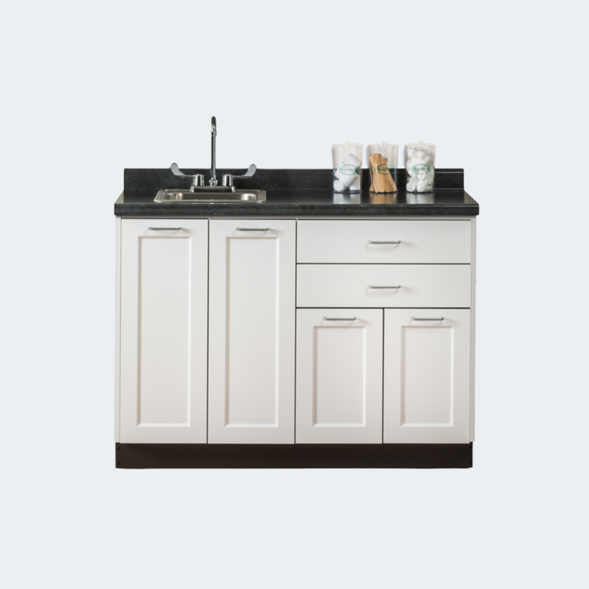 48" Fashion Finish, Base Cabinet and countertop with sink included