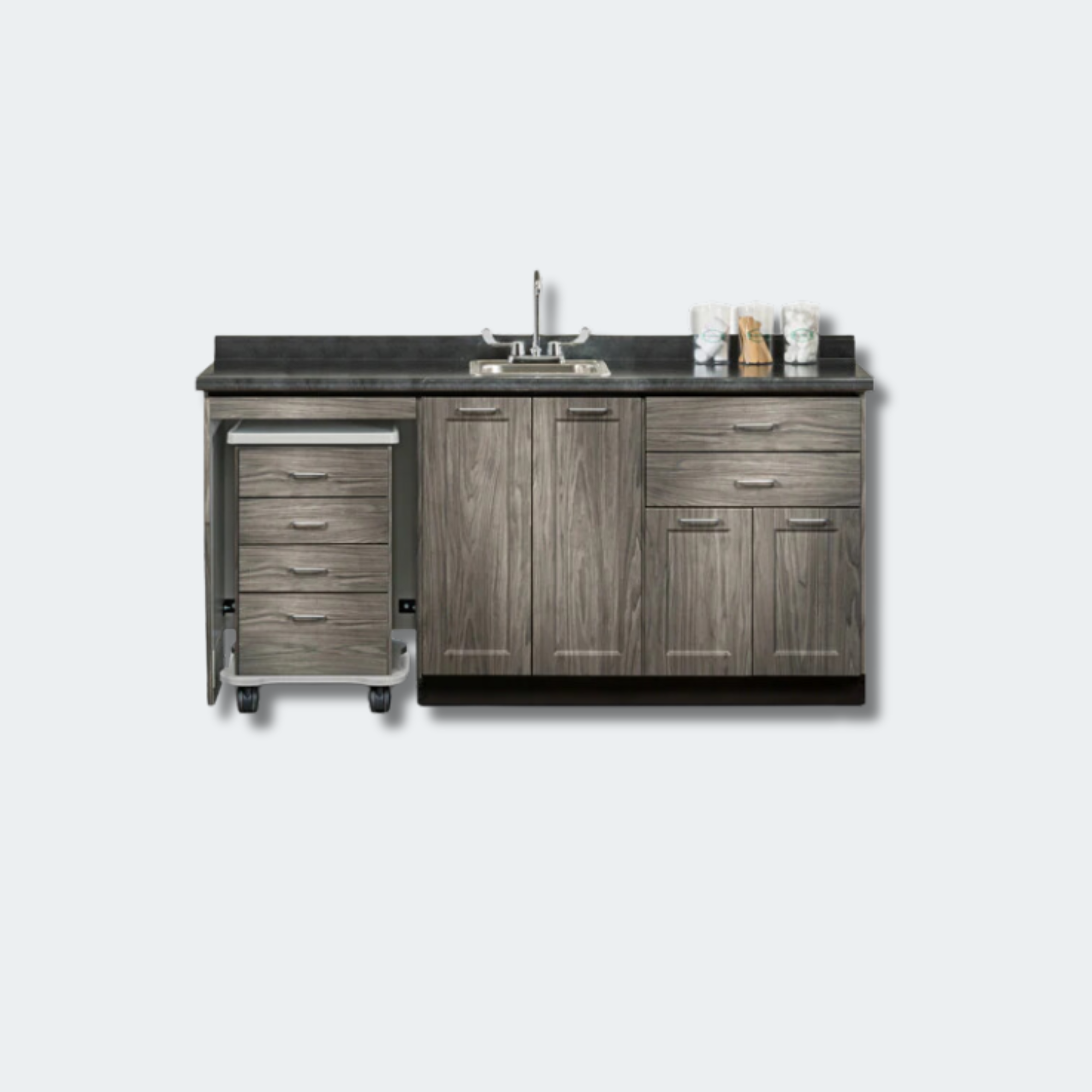 Durable, easy-clean, thermofoil surfaces
No front facing seams on Fashion Finish components
Tough, chip resistant edges
Unit is pre-assembled to save ins