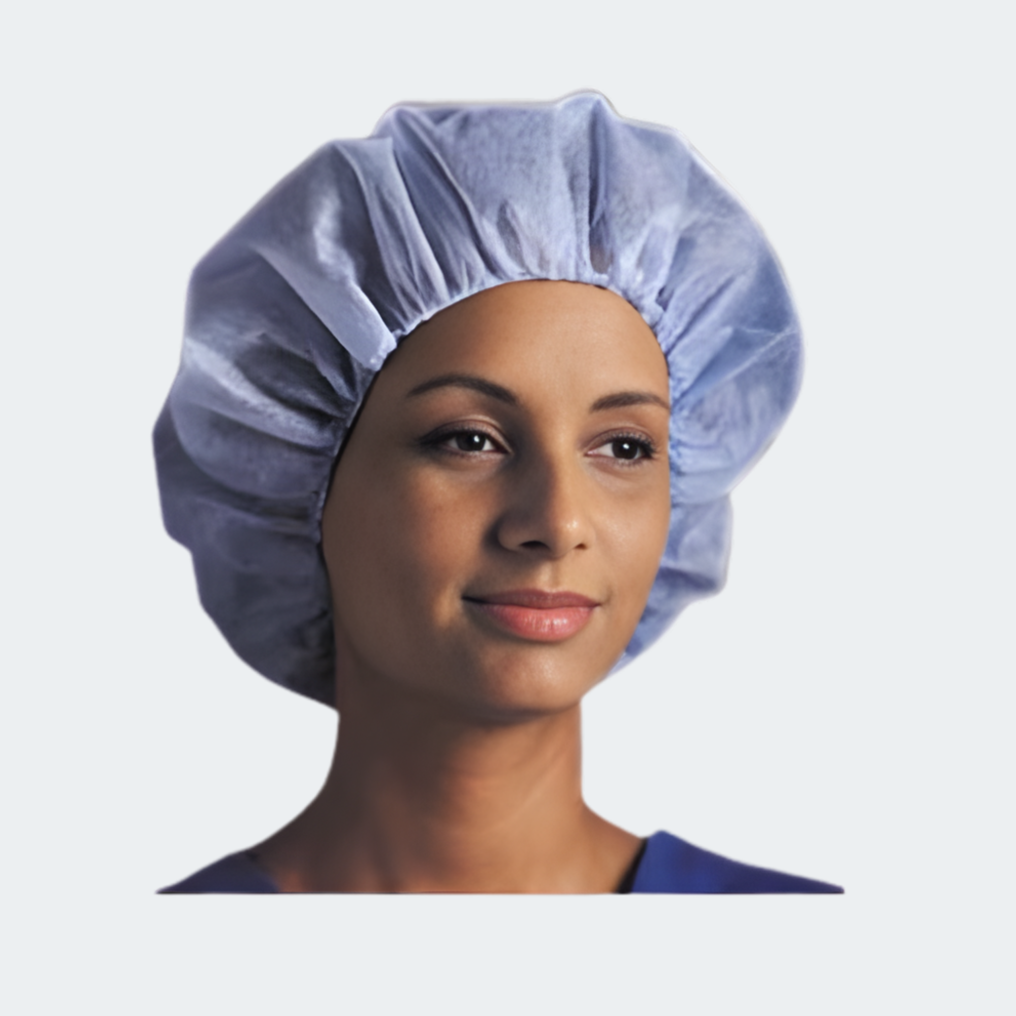 AOSS Disposable Bouffant Cap - 24" BLUE (100/BX, 10BX/CA)