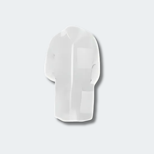 AOSS Disposable Lab Coat White (10EA/BG, 3BG/CA)
