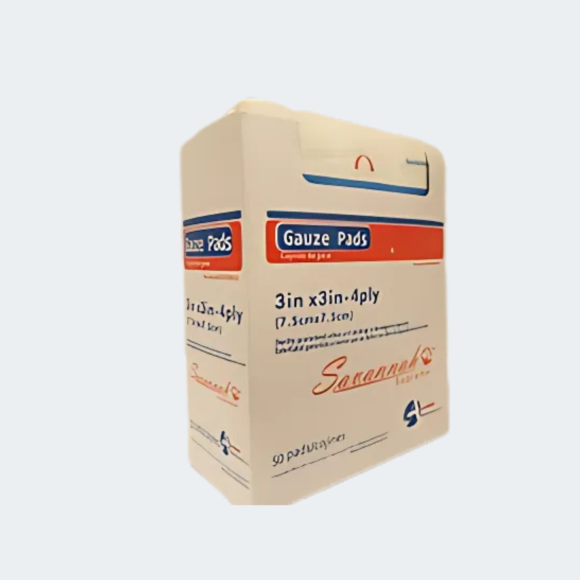 AOSS Gauze Pad, 3 x 3 Inch, 4-Ply 