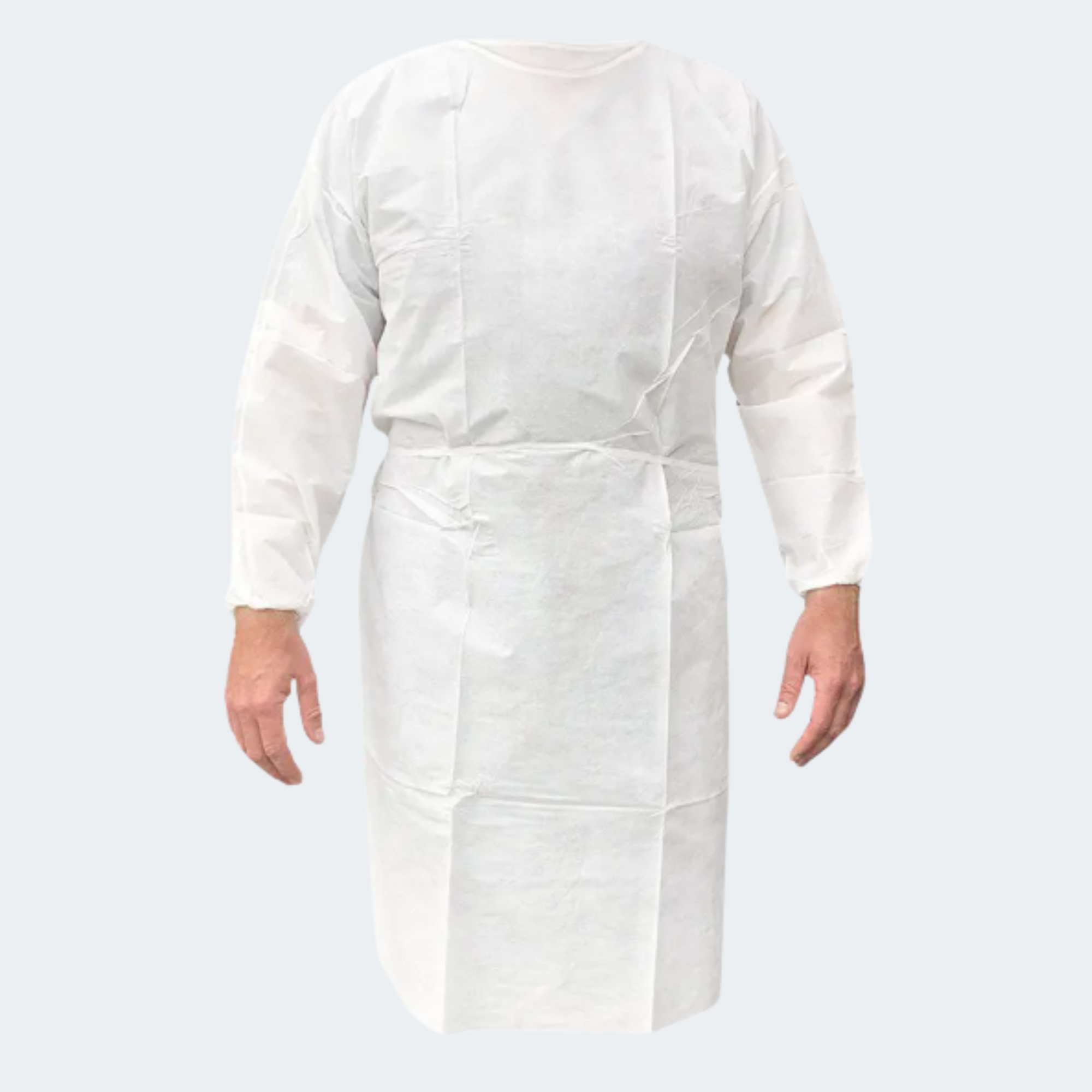 AOSS Isolation Gown Impervious White (30EA/BX)