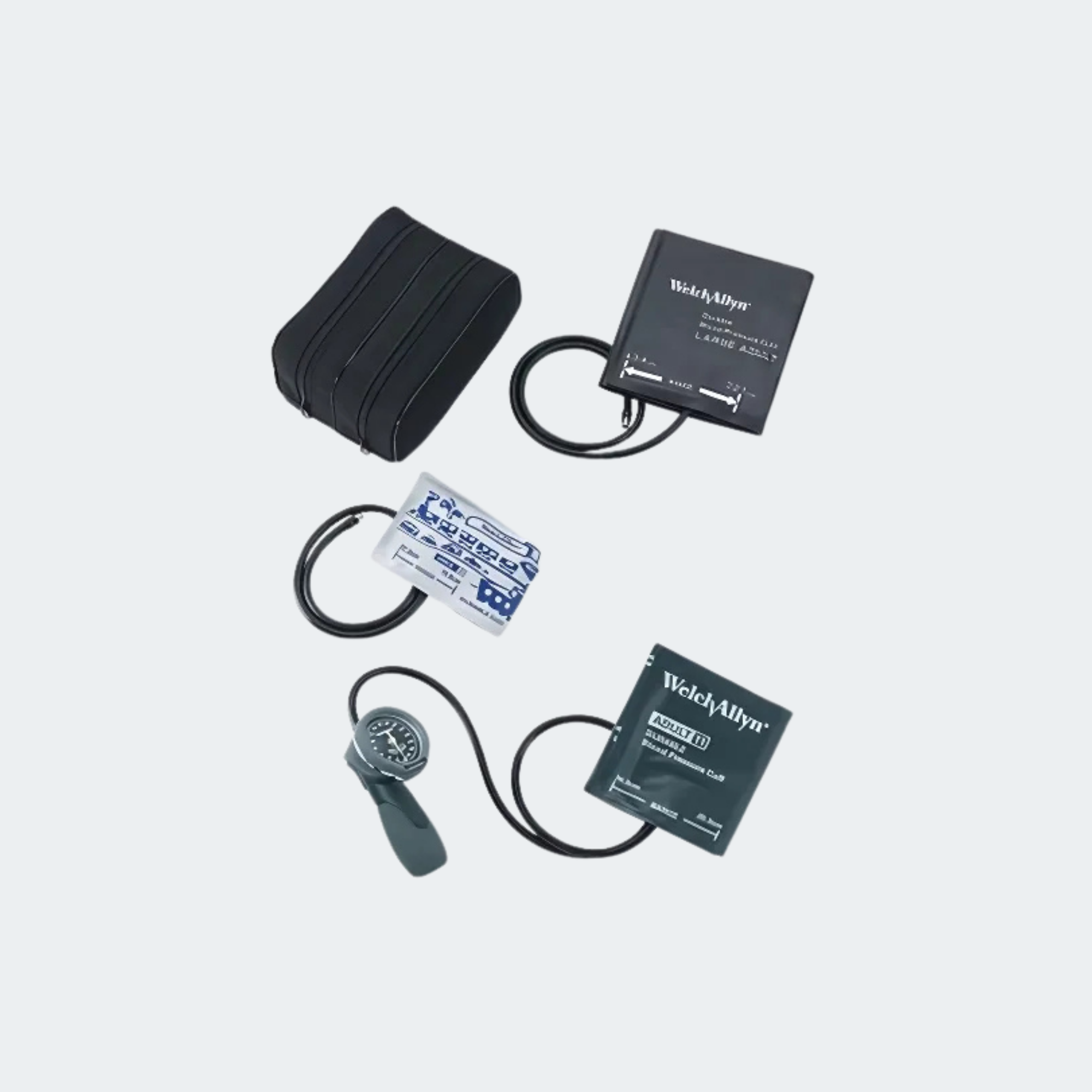 Family Kit with Two Piece Cuff, Assorted Sizes ( Child, Adult, Large Adult )
