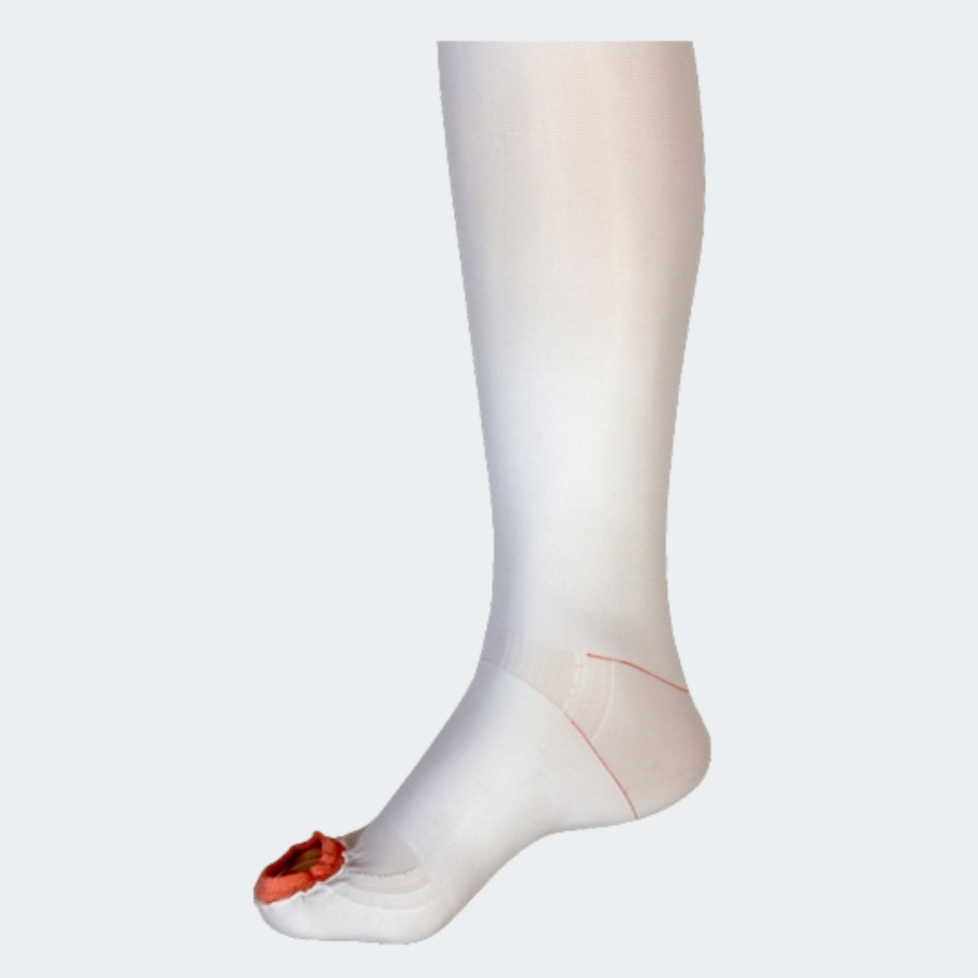 Anti-embolism Stocking UltraCARE® Thigh High 3X-Large / Regular White Inspection Toe, Part #868-06