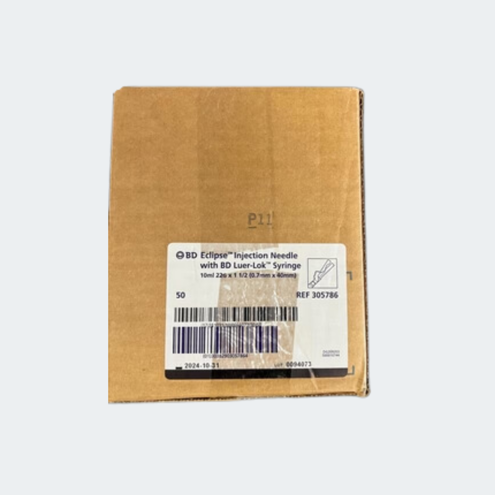 Eclipse Needle Syringe HYPO Safety 22Gx1.5 10mL 