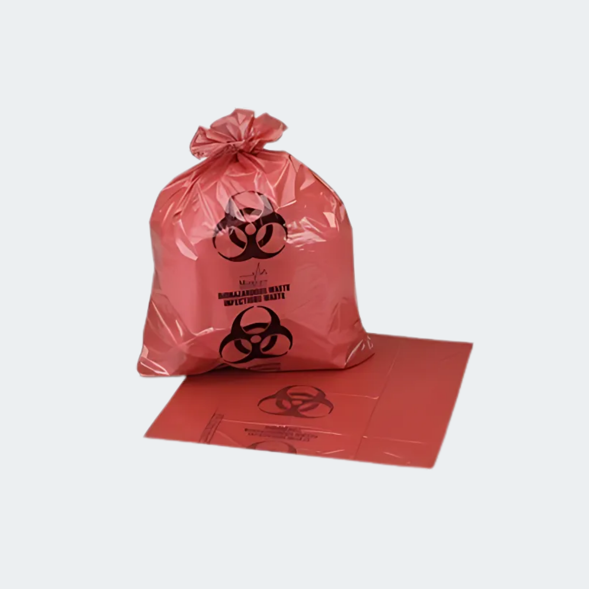 Biohazard Bags, 60 Gallon Red