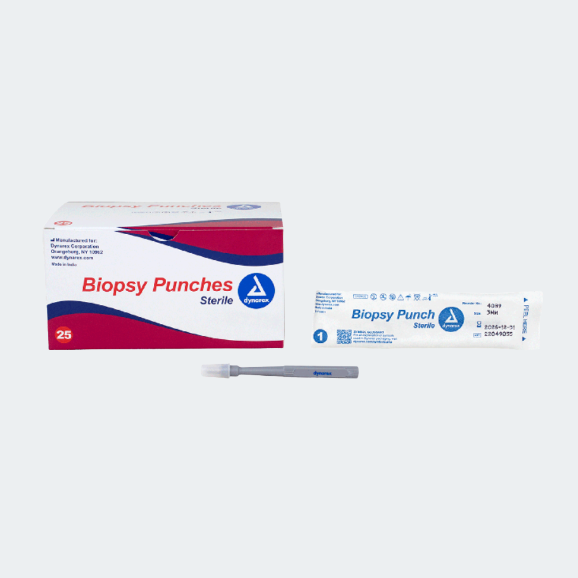 Biopsy Punches, 3.0mm, 25/bx