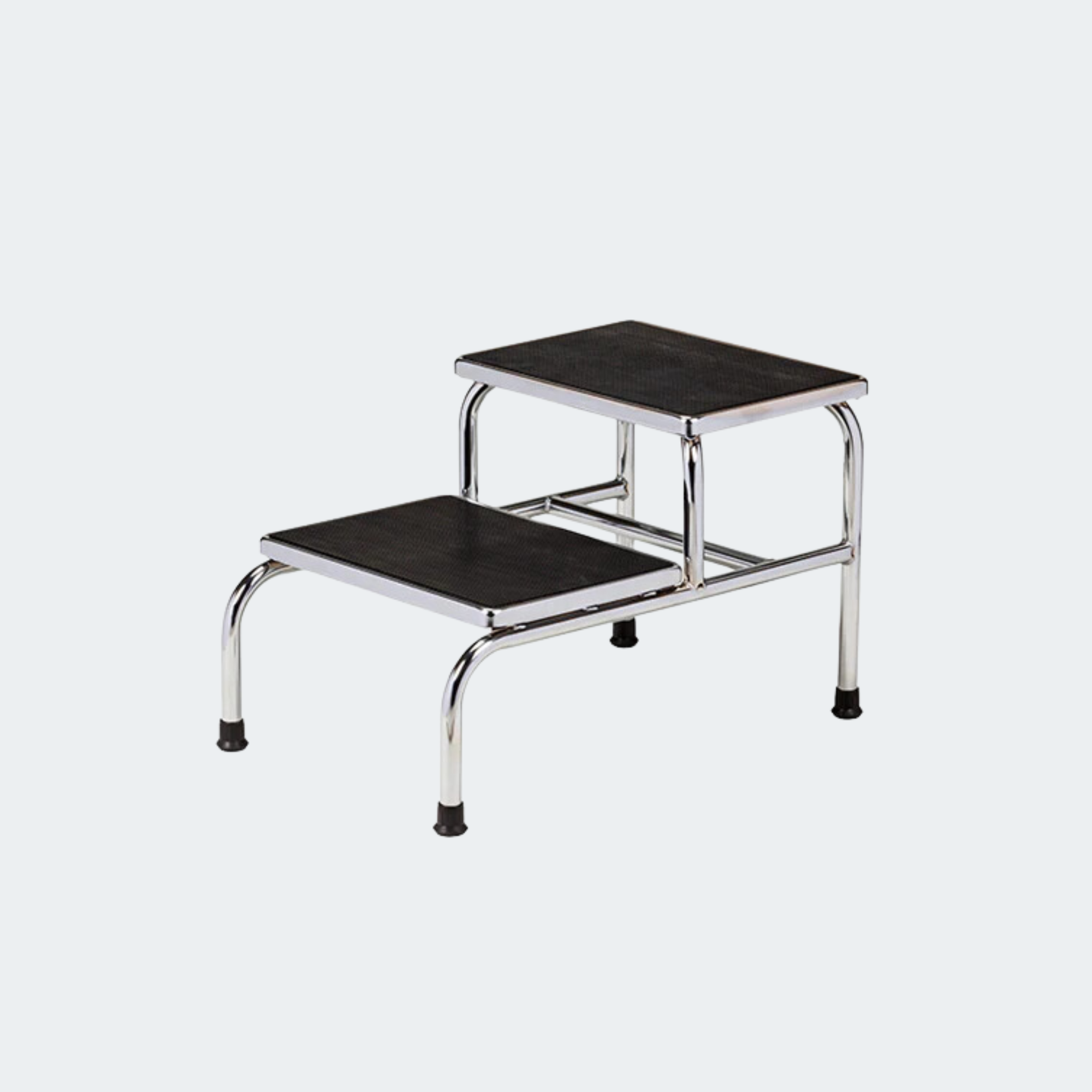 Chrome Two-Step Step Stool
