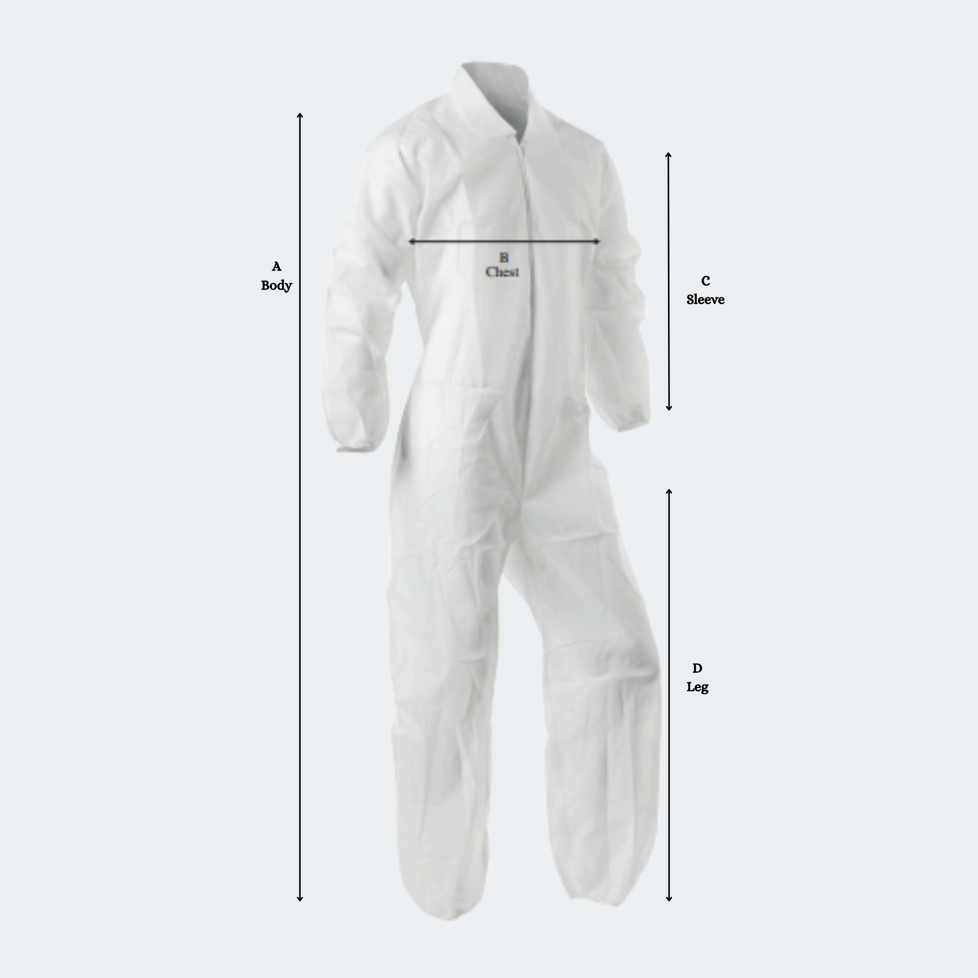 Coveralls  White, Serged Seams, 25/cs