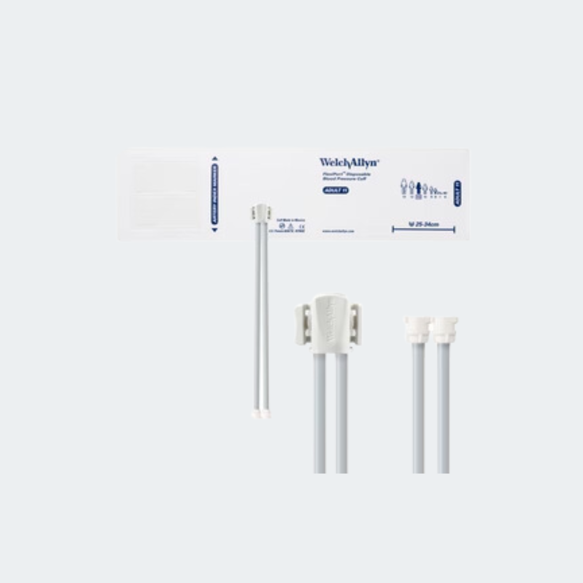 Cuff, Soft, Locking Connector, 2-Tube, Adult, 20/pk (168 pk/plt) 