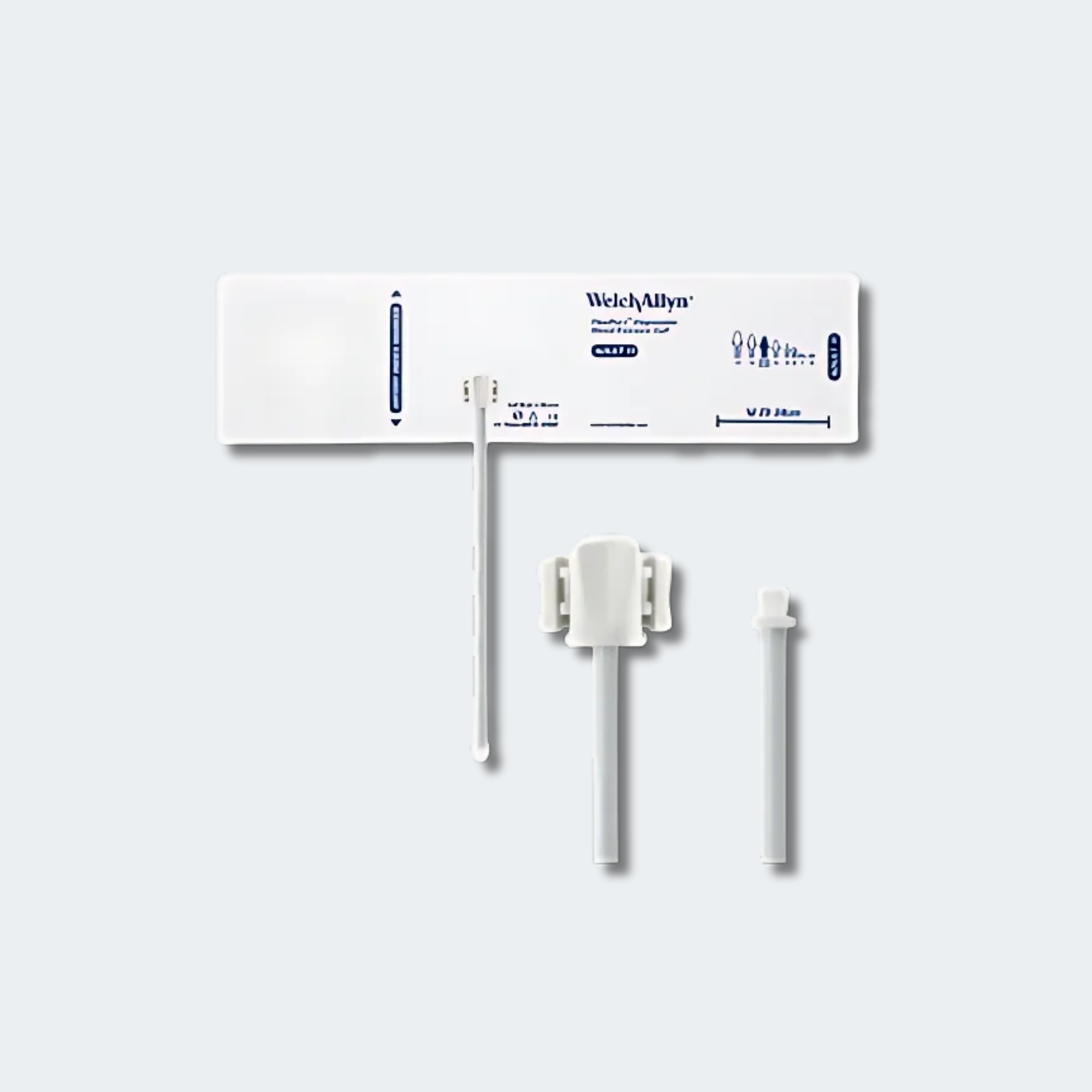 Welch Allyn FlexiPort Blood Pressure Cuff; Size-11 Adult, Soft Disposable, 1-Tube, Male Screw (#5082-164) Connector; Qty. 20