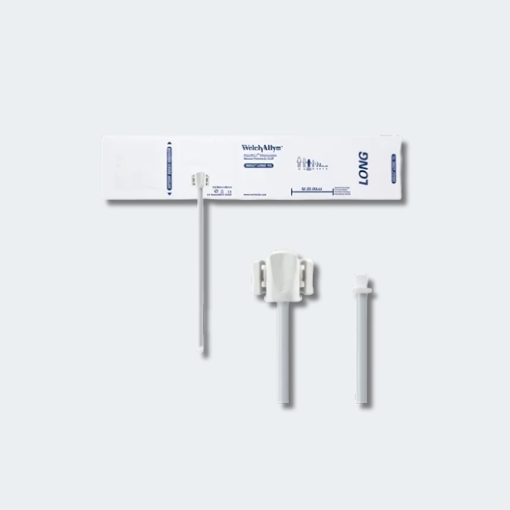 Welch Allyn FlexiPort Blood Pressure Cuff; Size-11L Adult Long, Soft Disposable, 1-Tube, Male Screw (#5082-164) Connector; Qty. 20