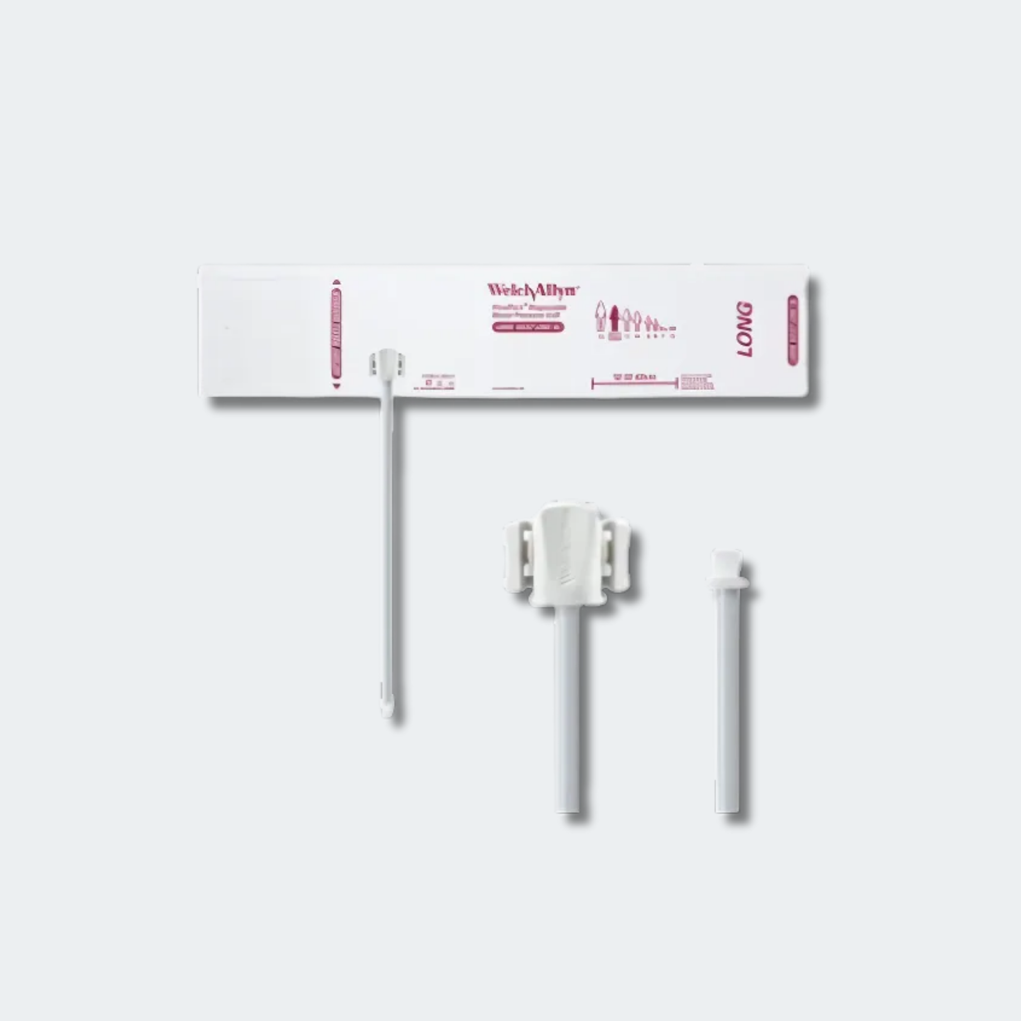 Welch Allyn FlexiPort Blood Pressure Cuff; Size-12L Large Adult Long, Soft Disposable, 1-Tube, Male Screw (#5082-164) Connector; Qty. 20