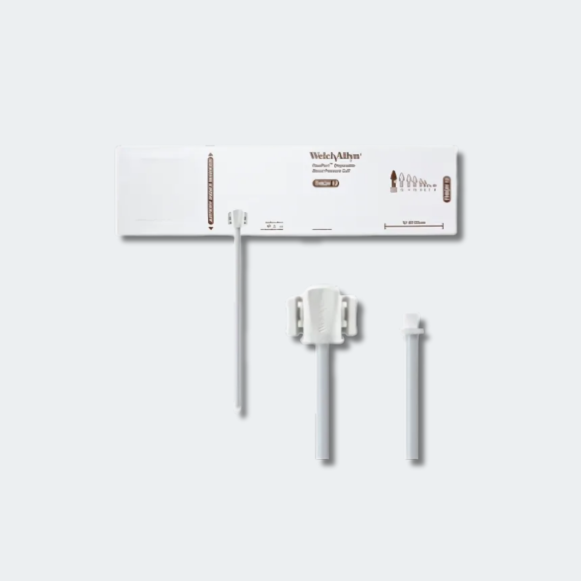 Welch Allyn FlexiPort Blood Pressure Cuff; Size-13 Thigh, Soft Disposable, 1-Tube, Male Screw (#5082-164) Connector; Qty. 20