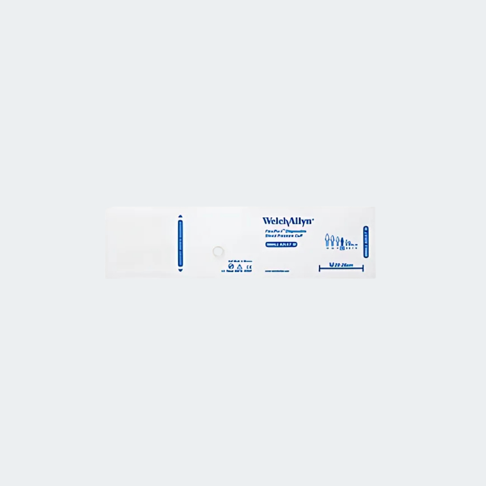 Welch Allyn FlexiPort Blood Pressure Cuff; Size-10 Small Adult, Soft Disposable, No Tubes or Connectors; Qty. 20; Cuff Range 20-26 CM