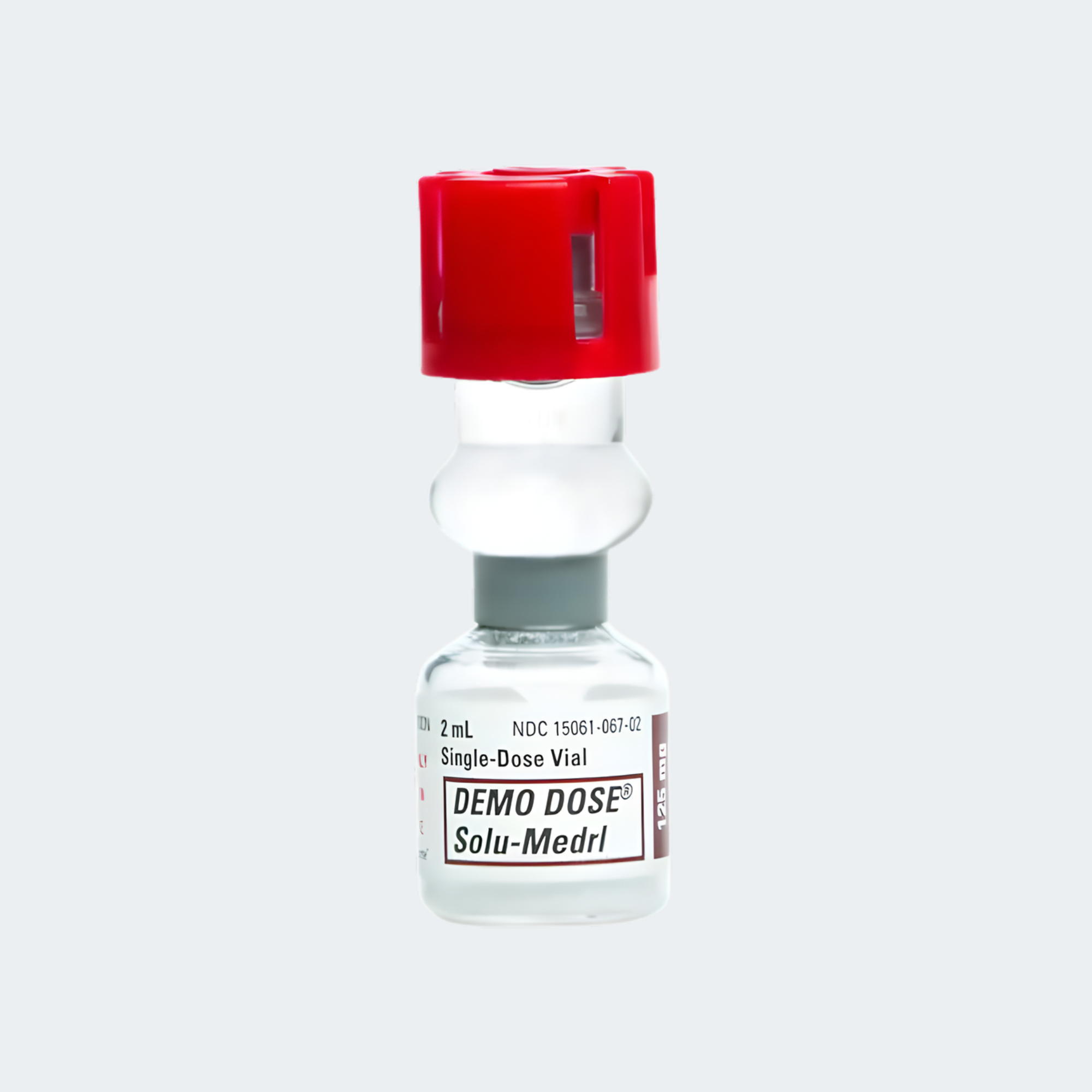 Demo Dose® Solu-MEDRL methylprednisolon 125mg/2mL , Only for training not for use in animals or human