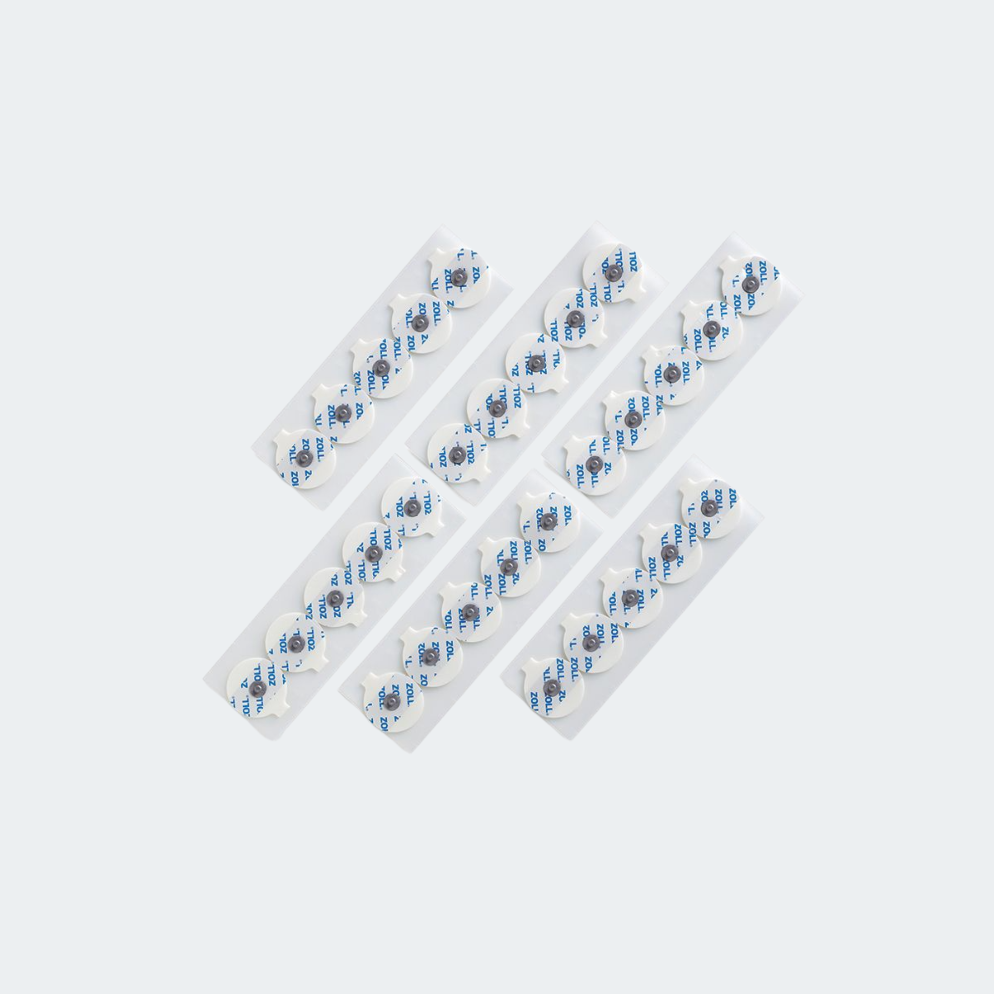 ECG Small 1.5" Round Electrodes, 6 Strips of 5 Per Pouch/600 Per Case