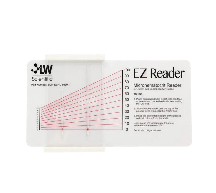 EZ Reader Card for ZipCombo and any other Hematocrit centrifuge