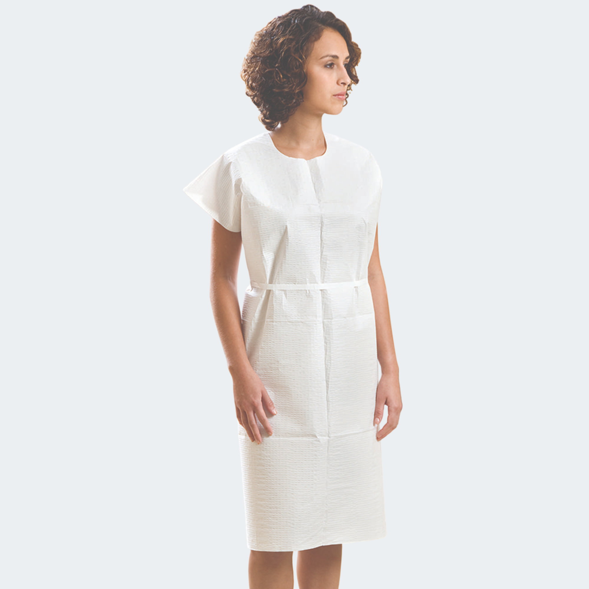 Exam Gown, TPT, 30" x 42", White, 50/cs