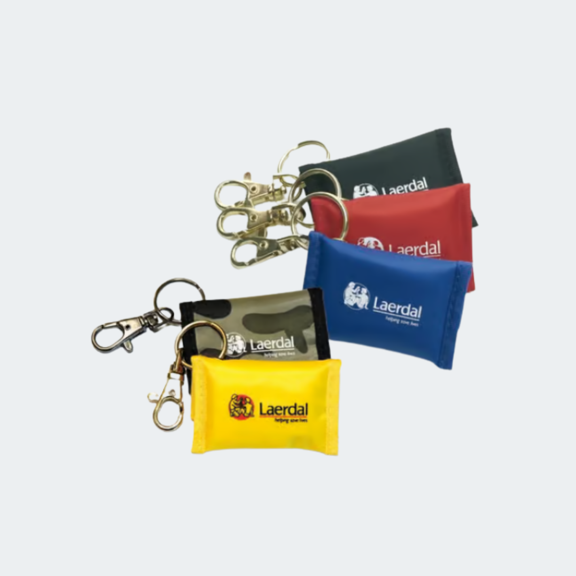 Face Shield Key Ring Multiple Colors (pkg 25)