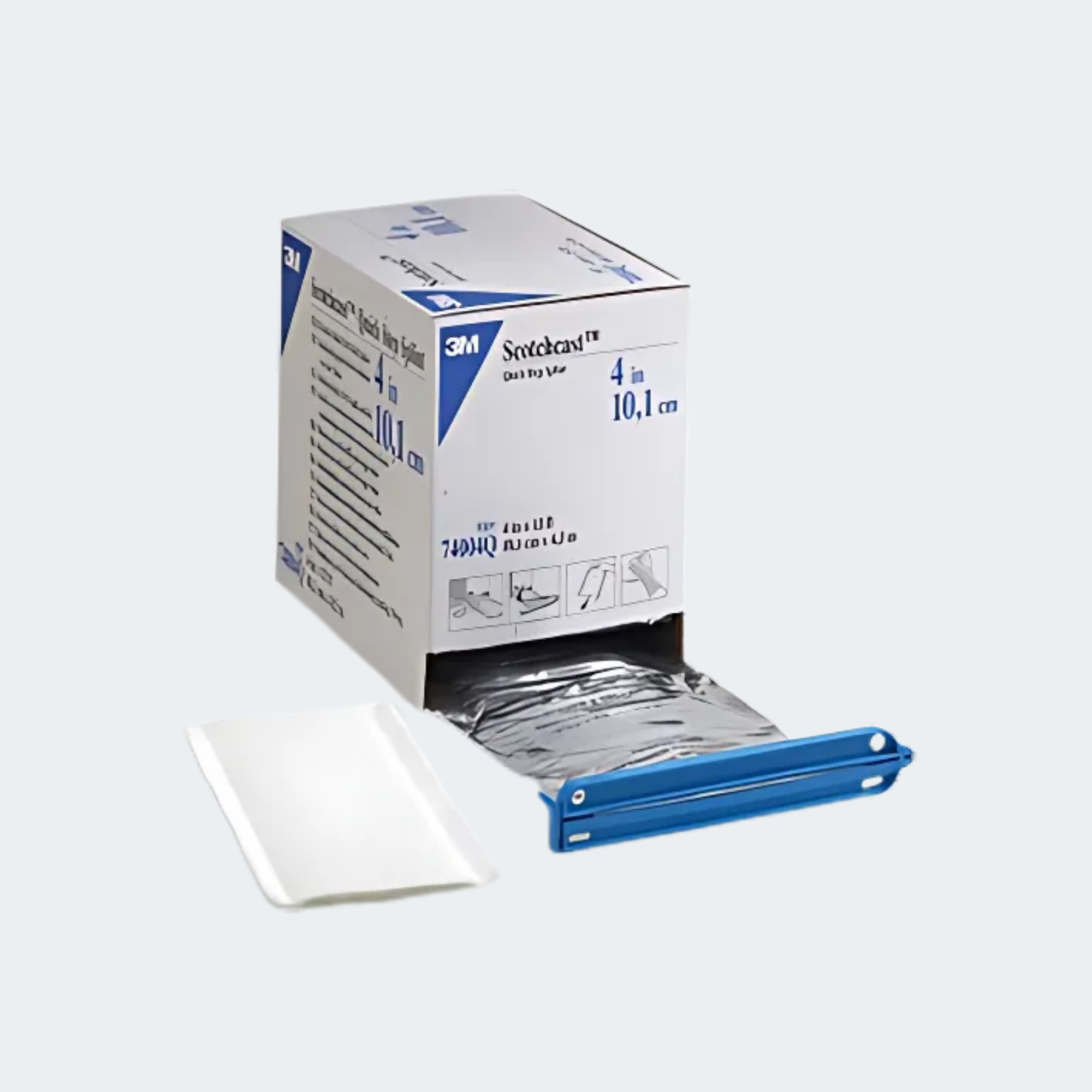 Double-sided felt helps eliminate the risk of wrong-side application, while providing padding and protection for the patient’s injury. 