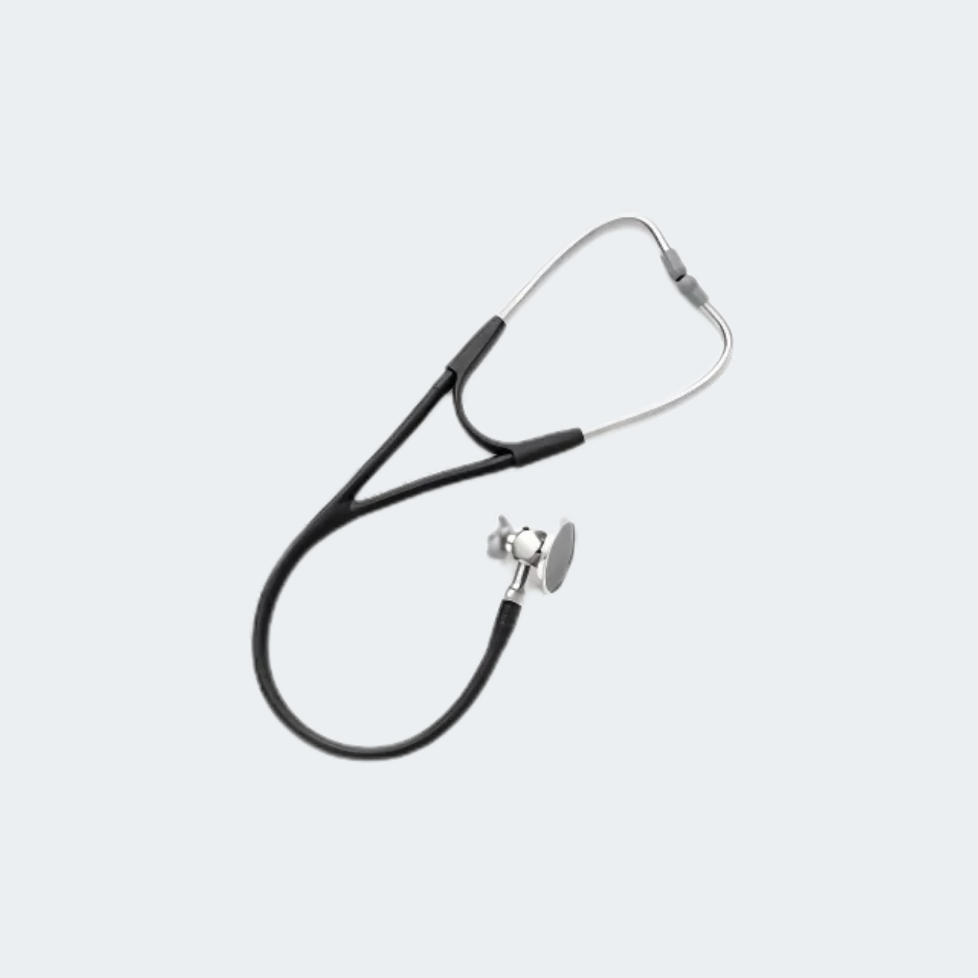 Harvey DLX Cardiology Stethoscope, Pediatric, Brass Double Head Chestpiece, Dual Lumen Tubing , 28", Black, Latex-Free