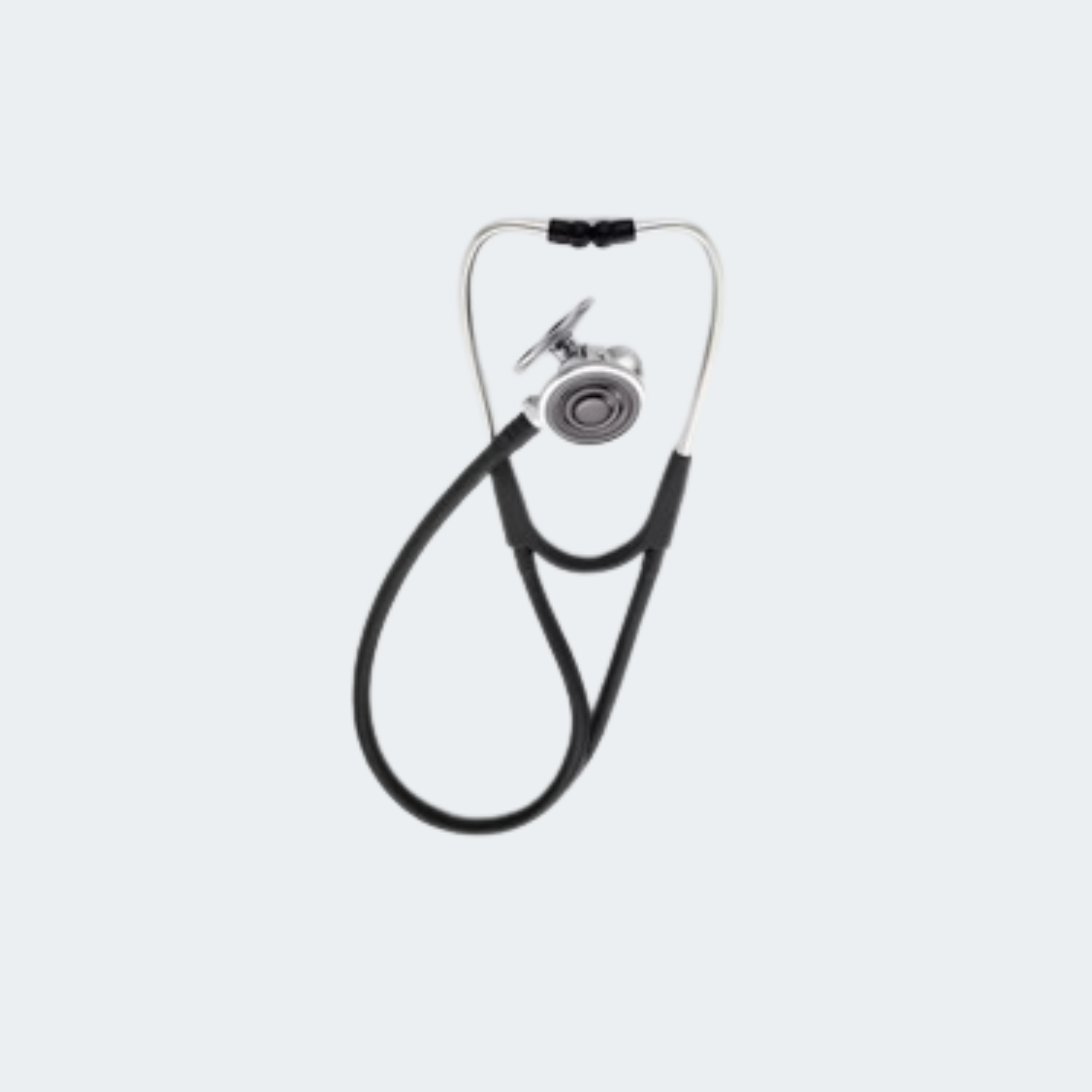 Harvey Deluxe Triple Head Stethoscope, Black, 28" 