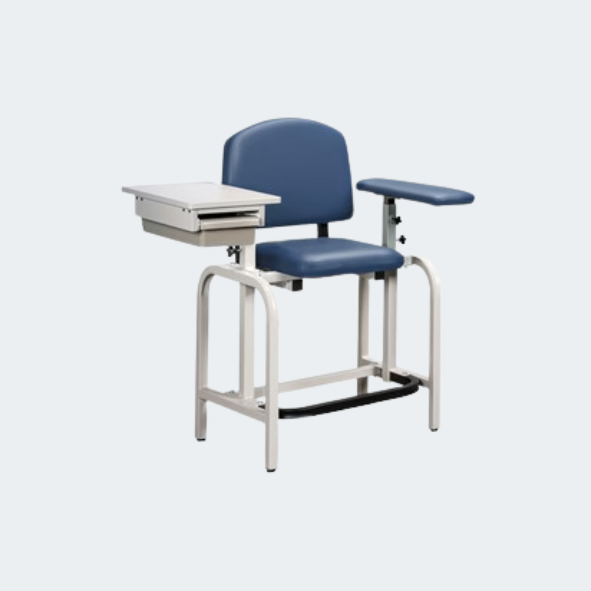 Lab X Series, Extra-Tall, Blood Drawing Chair with Straight Padded Arm and Drawer