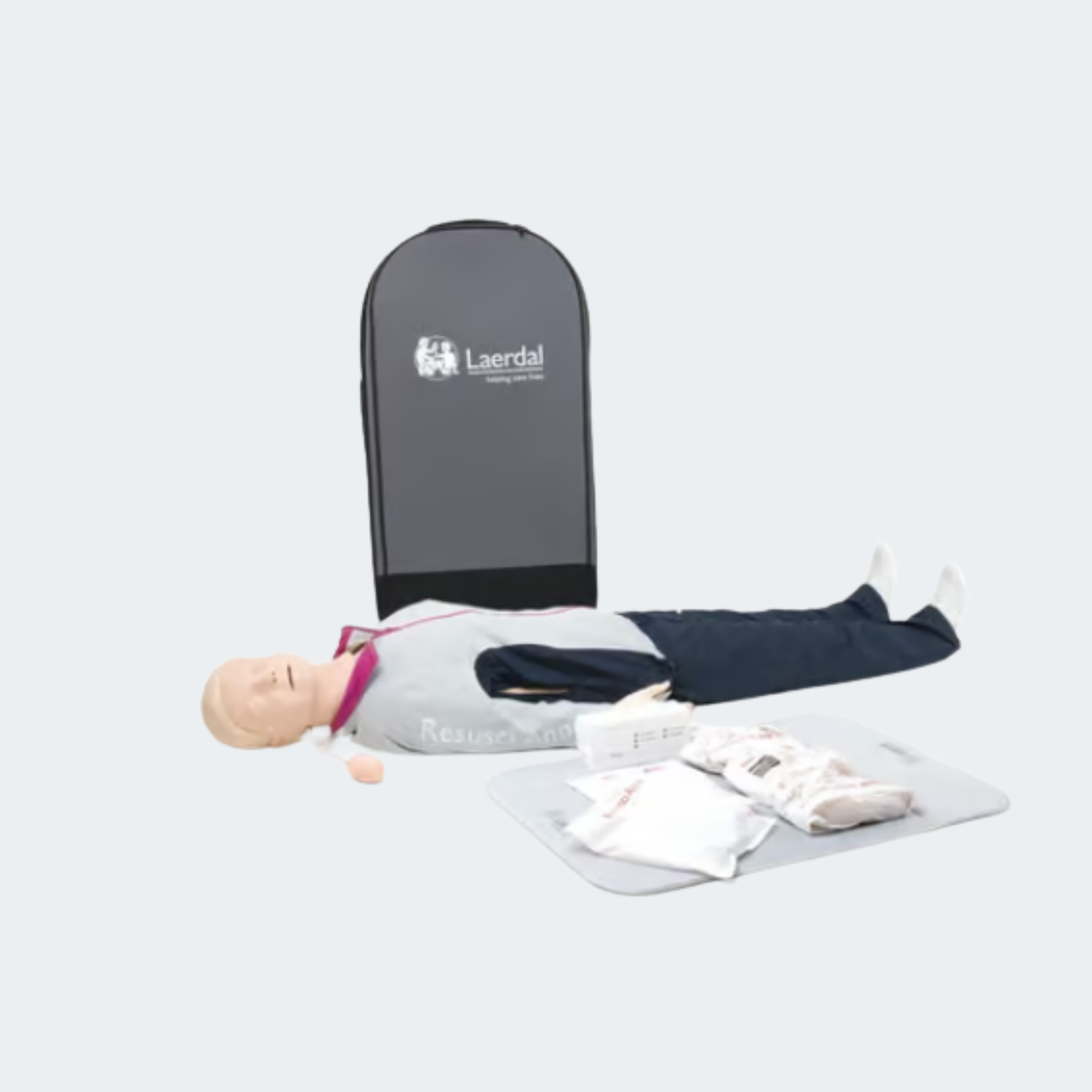 Laerdal Resusci Anne QCPR Full Body w/ Trolley Case - Rechargeable Part #: 171-01260