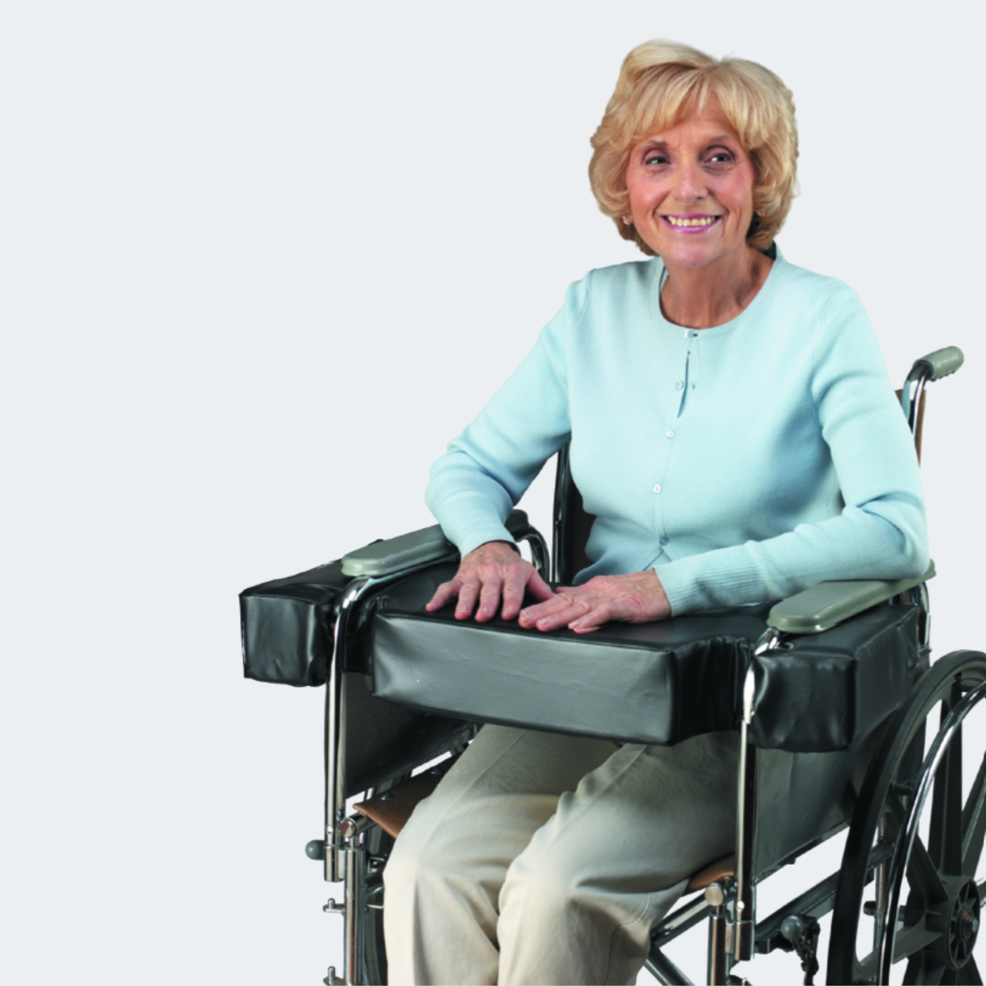 Lap Top 3.25" Cushion w/Cutouts for Full-Arm Wheelchairs