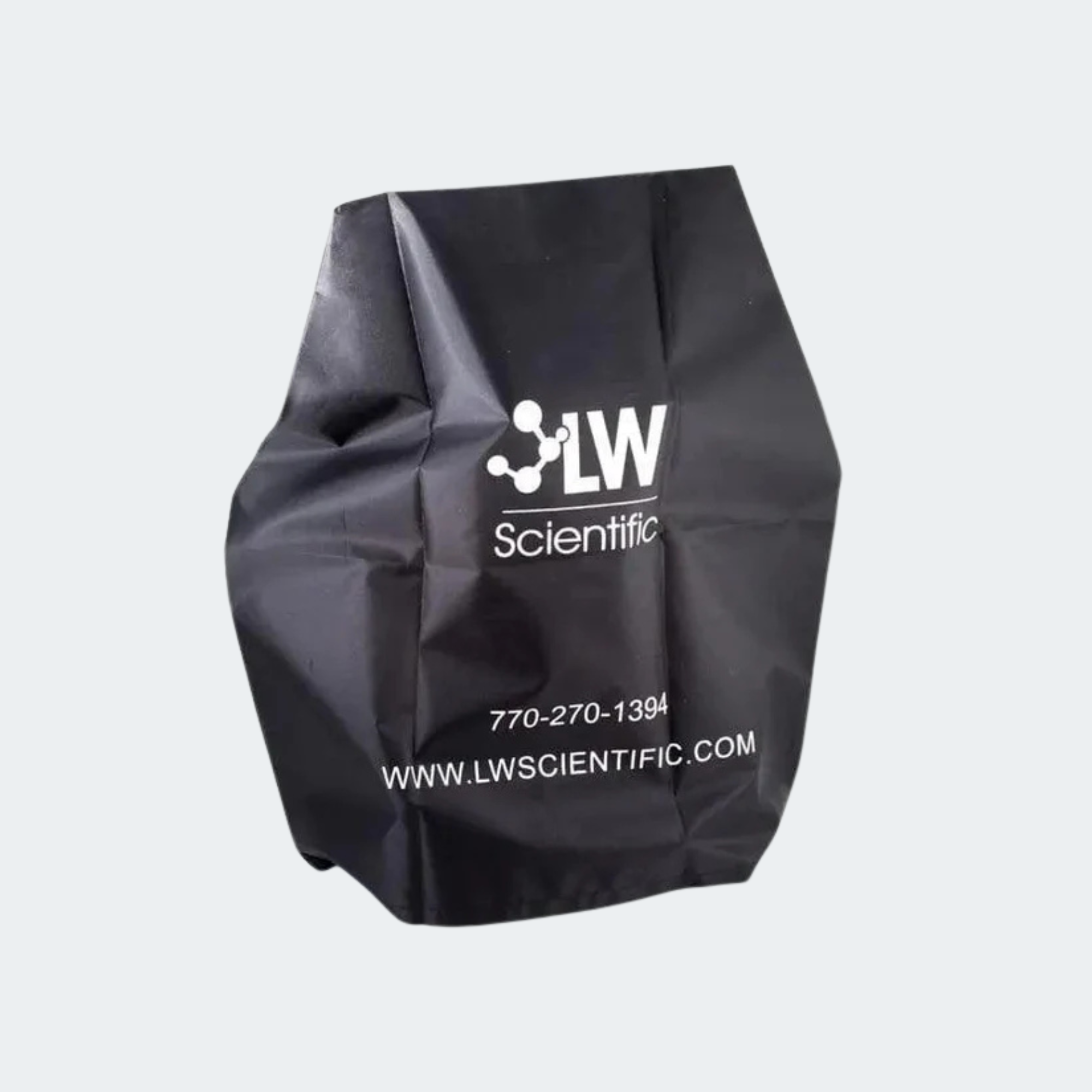 Large microscope nylon dust cover - LWS logo