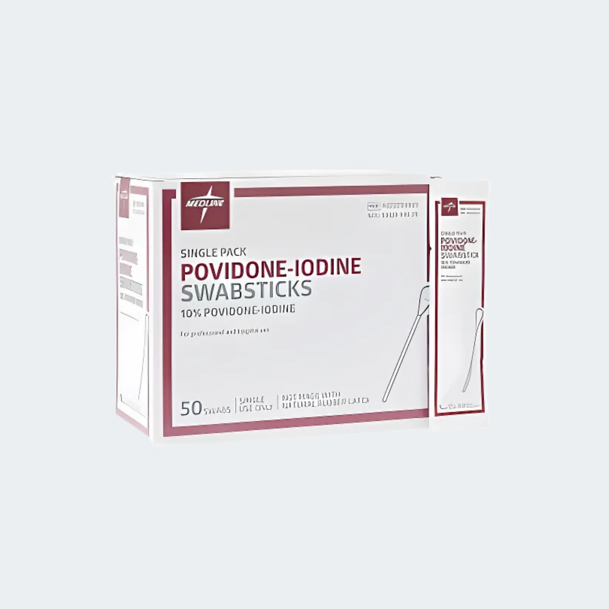Medline Povidone-Iodine PVP Swabstick Sterile 10%
