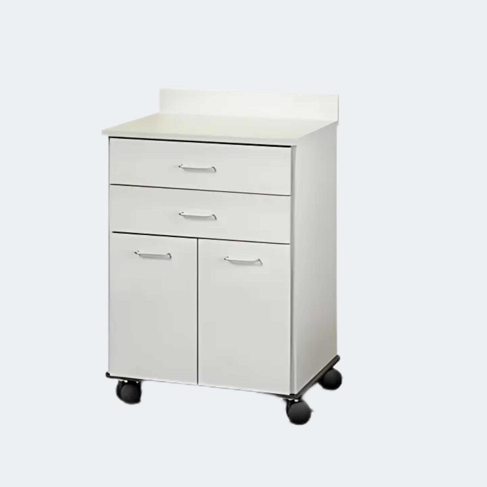 Mobile Treatment Cabinet with 2 Doors and 2 Drawers
