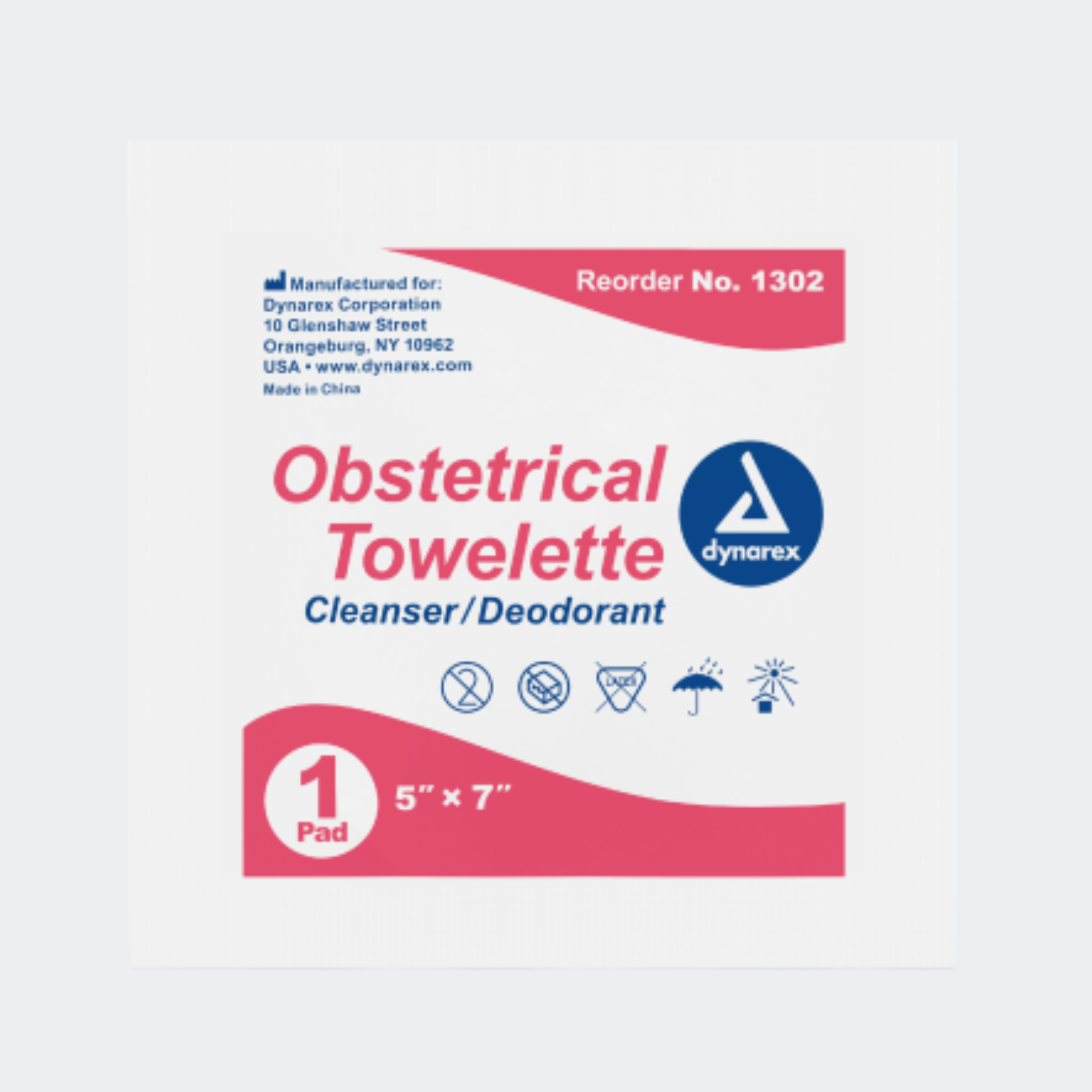 Obstetrical Towelettes 2-% Alcohol 1302 (100EA/BX)