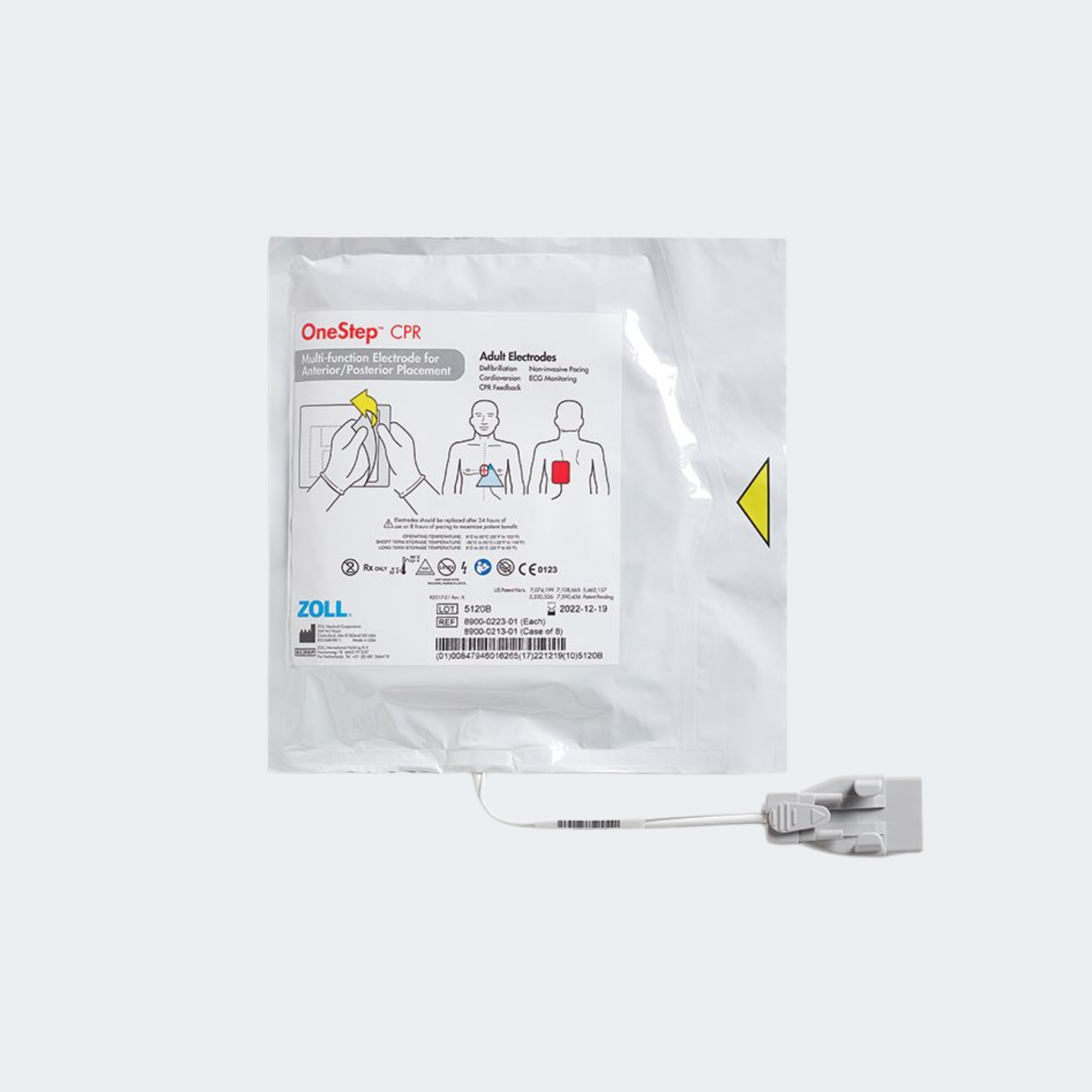 OneStep™ CPR Electrode, 8/Case