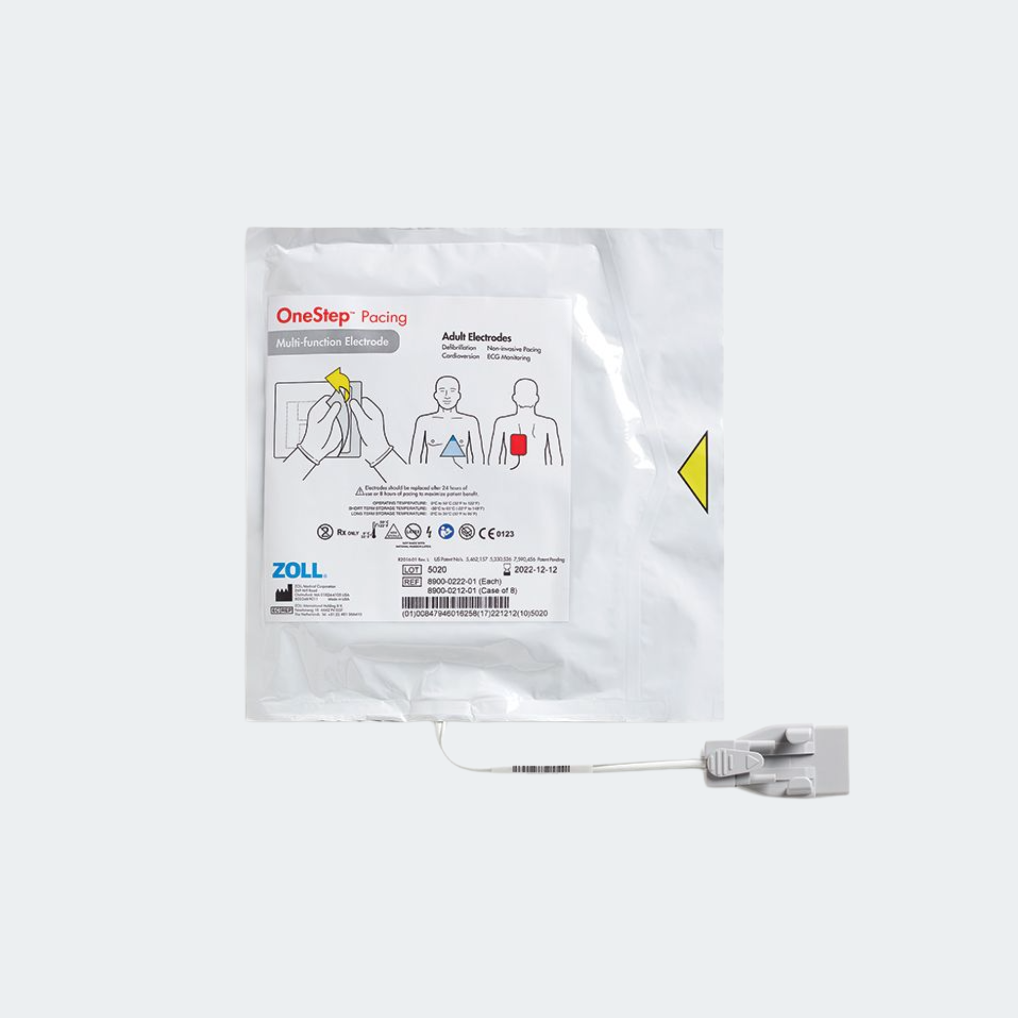 OneStep™ Pacing Resuscitation Electrode, (8 Per Case)
