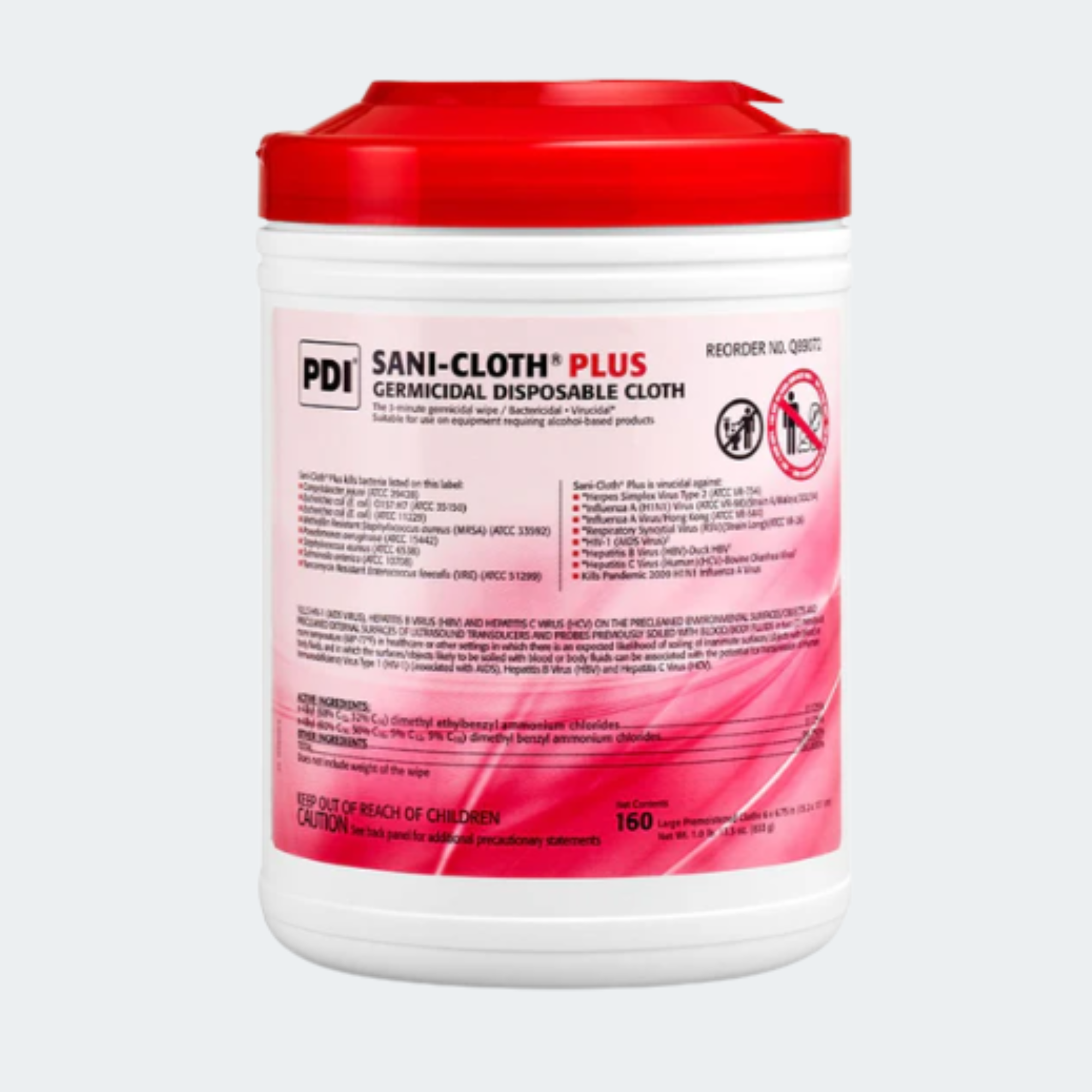 PDI Sani-Cloth Plus Germicidal Wipe LARGE (160/CAN)