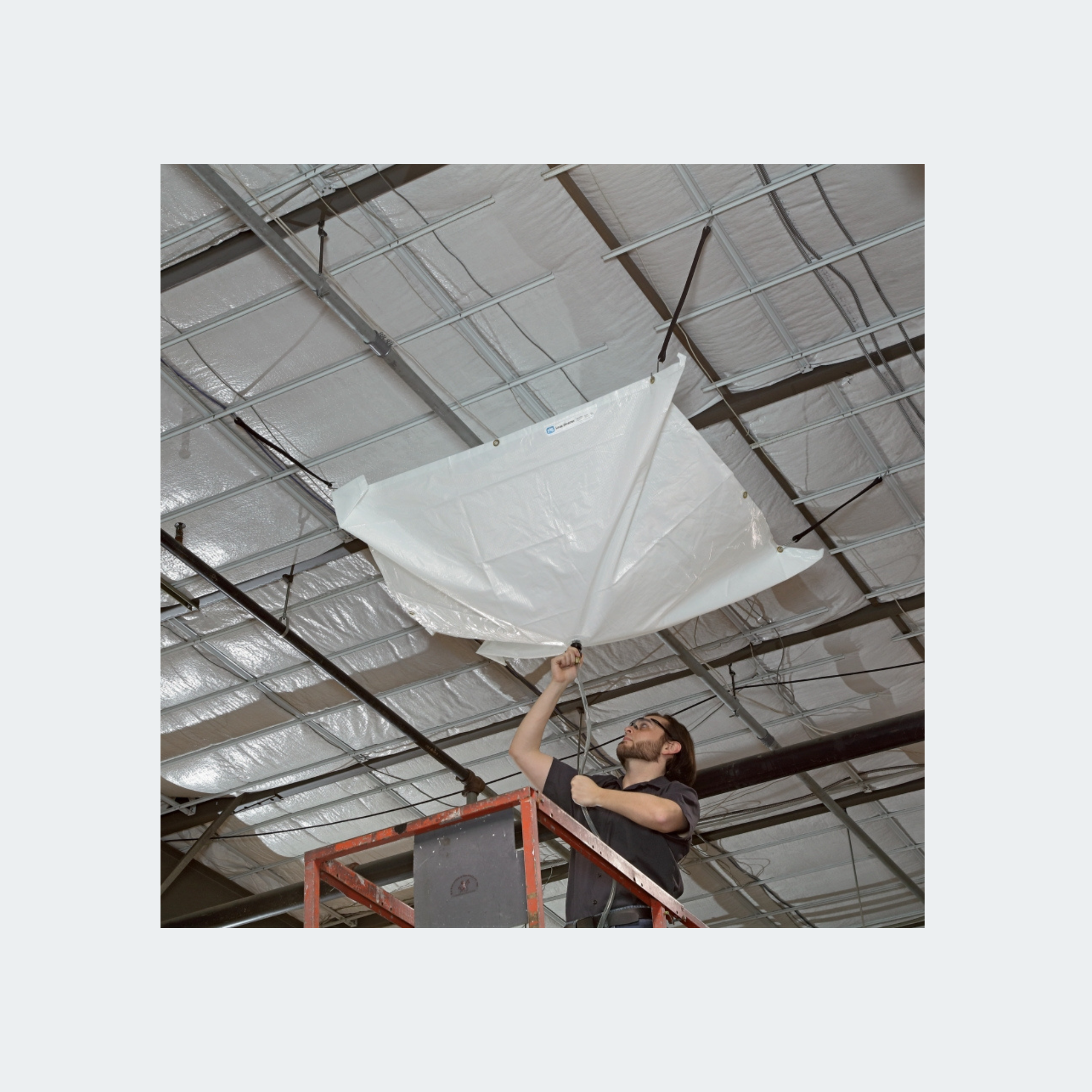 PIG® Roof Leak Diverter Tarp Bucket Kit