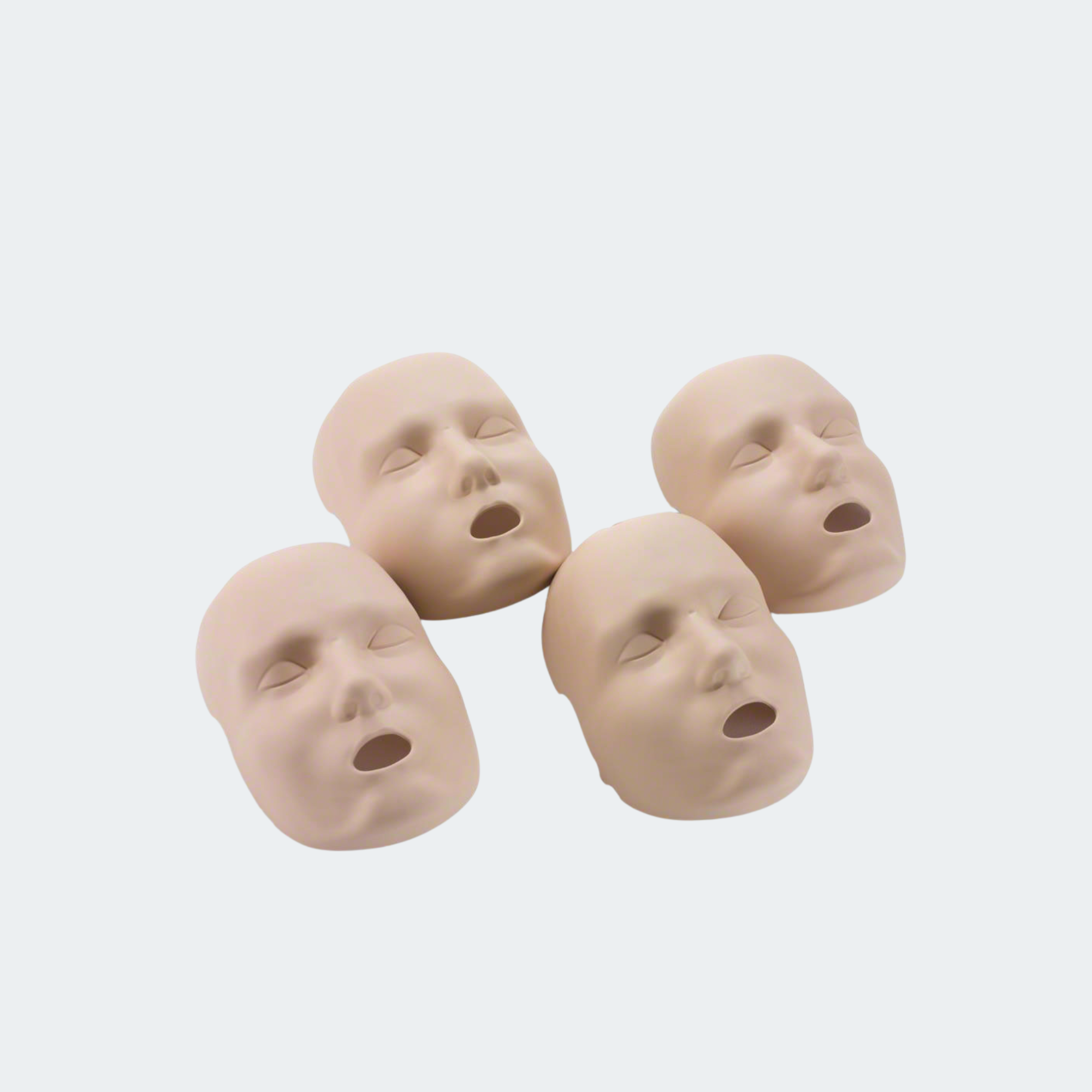 PRESTAN Replacement Medium Face Skins for the Professional Adult Medium Skin Manikin (4-Pack) Part #: RPP-AFACE-4-MS