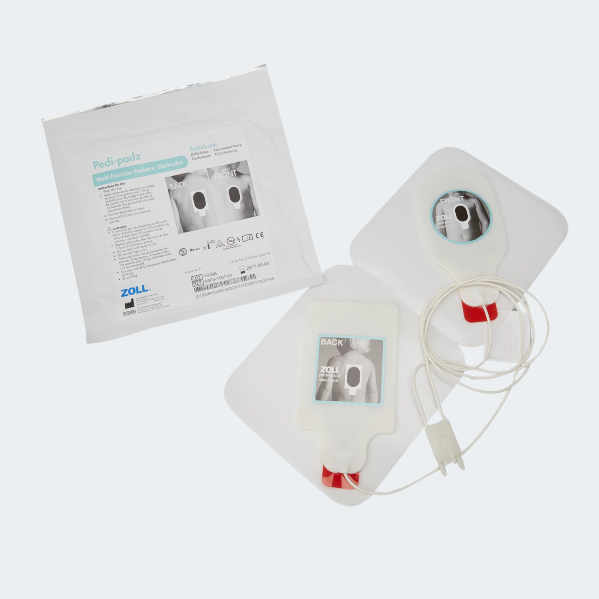 Pedi-Padz® Radiolucent Solid Gel Electrode, 6/Case