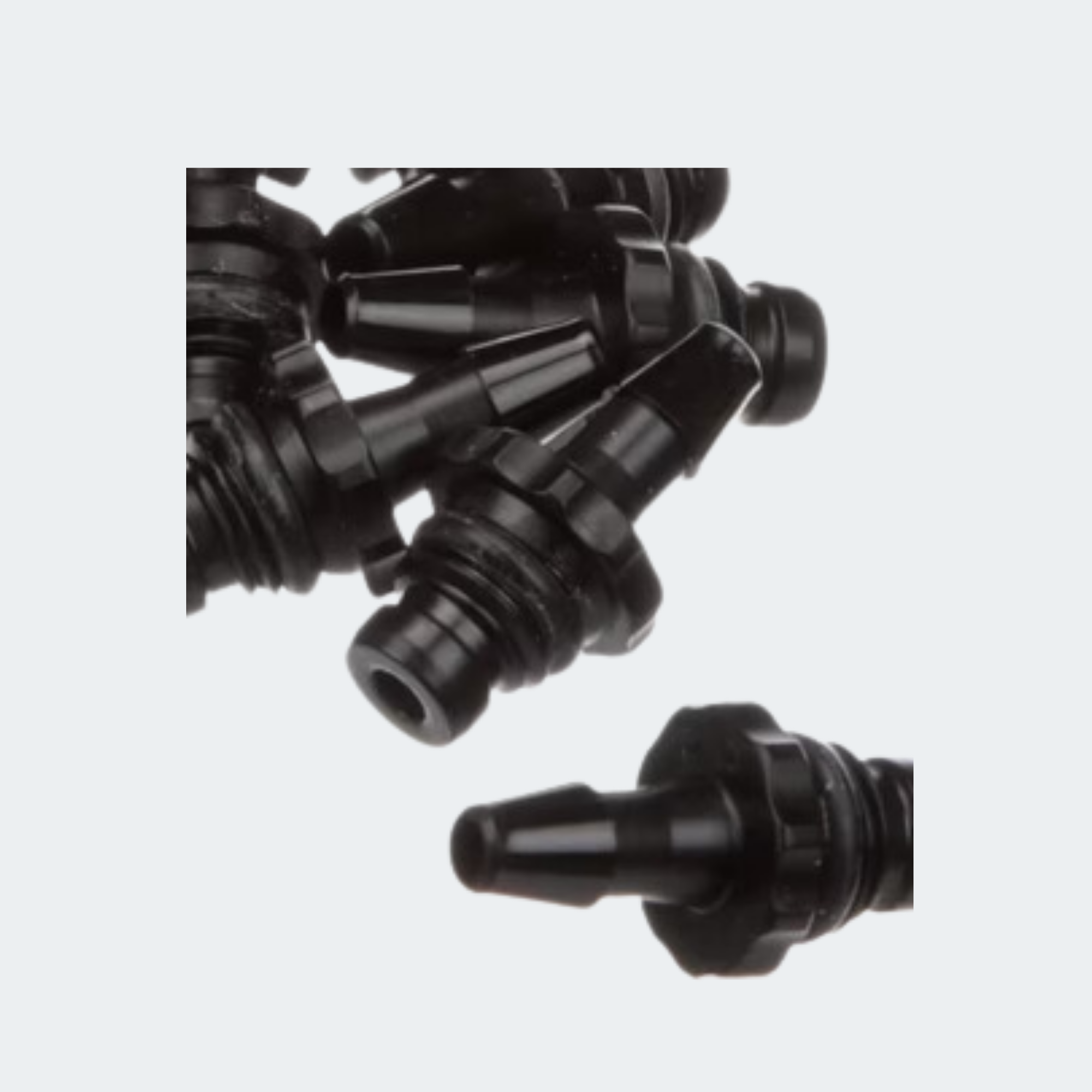 Plastic Male Luer Connector with Barbed End