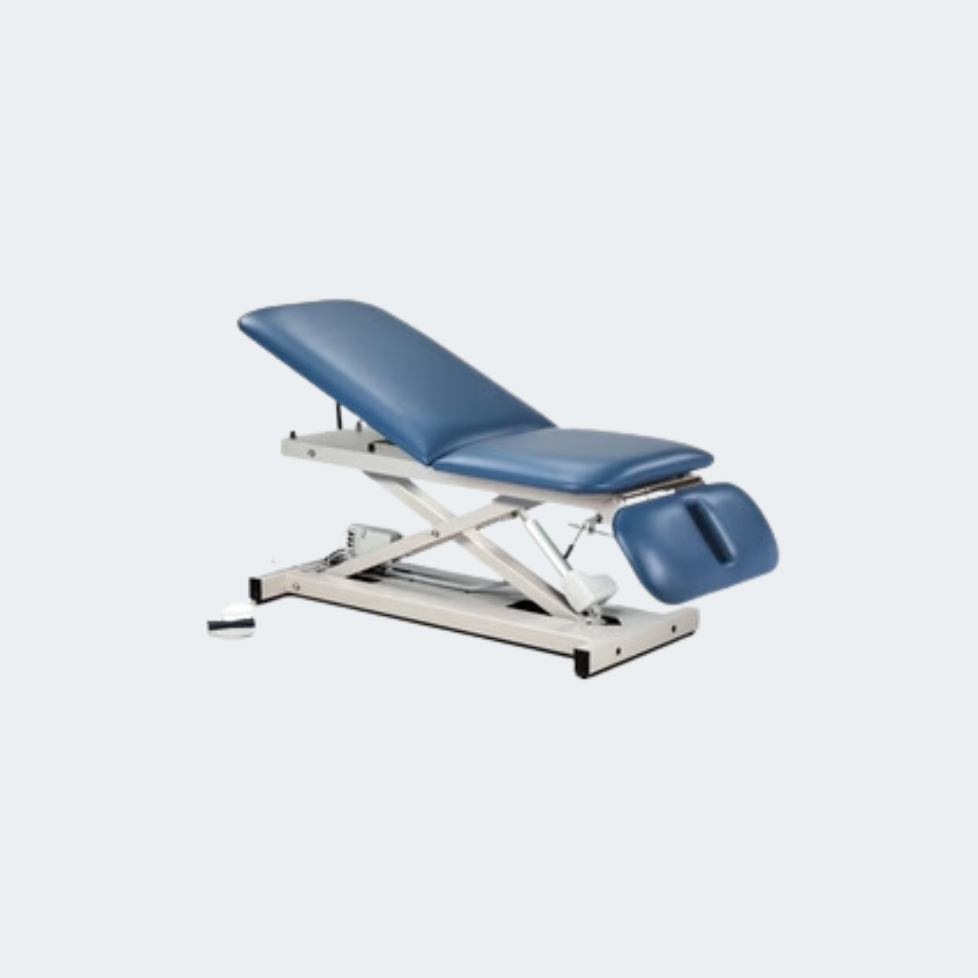 Power 500, Open Base Power Table with Adjust. Backrest and Drop Section