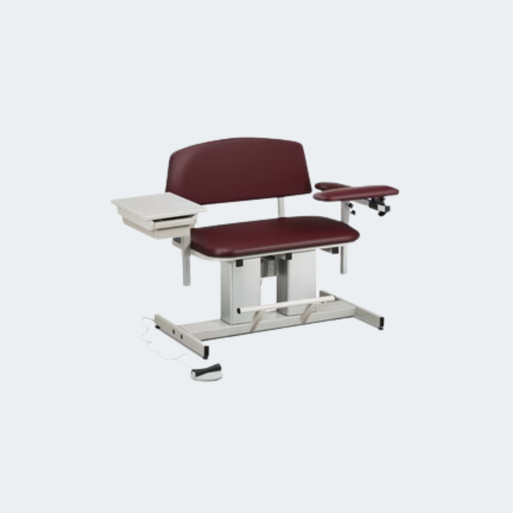 Power Series, Bariatric, Blood Drawing Chair with Padded Flip Arm and Drawer