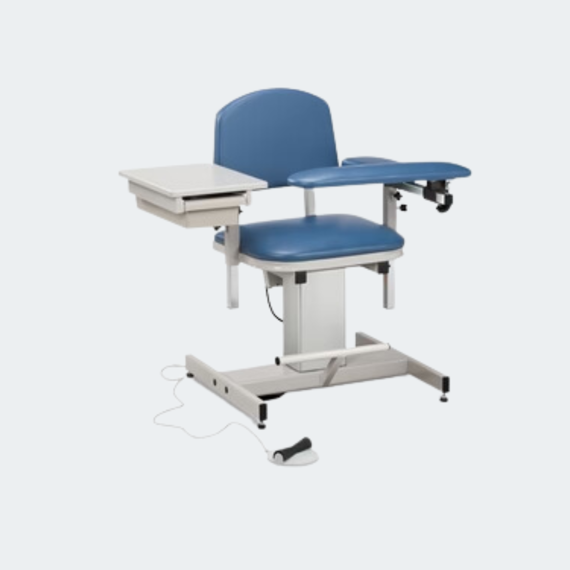 Power Series, Blood Drawing Chair with Padded Flip Arm and Drawer